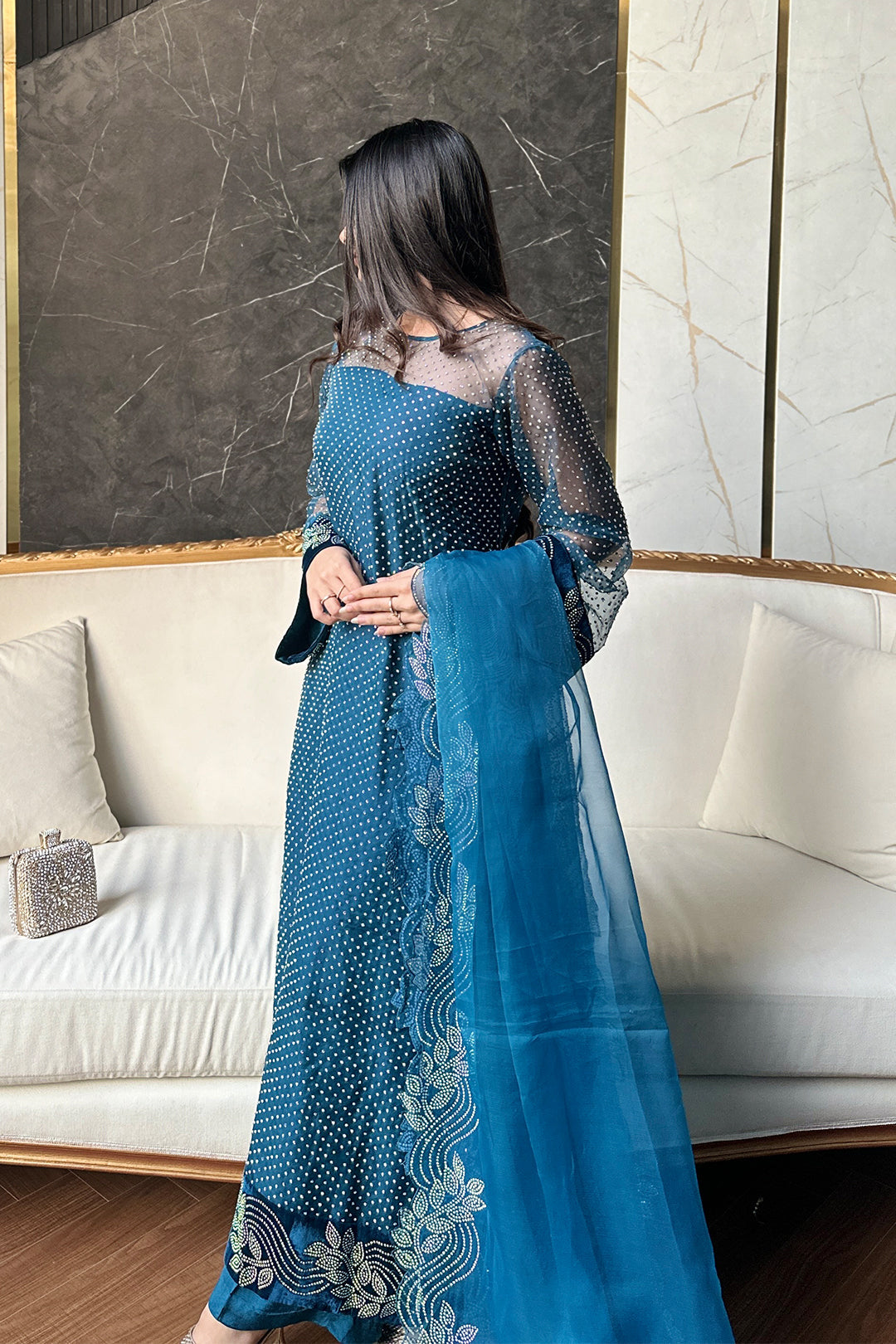 SF - 317 | Teal Blue 4-Piece Set