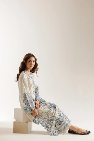 stylish ivory outfit eid dress for girls white fashion buraqstore