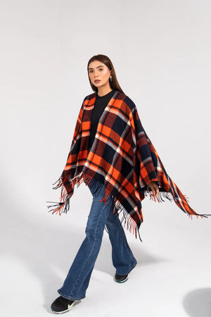 Luxurious Fur Cape Shawl