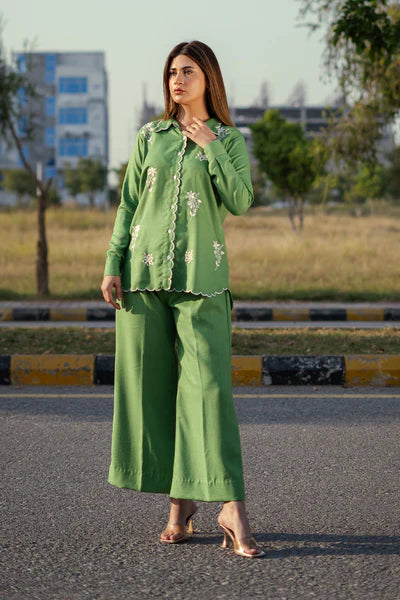 SF - 304| Elegant Green Co Ord Set