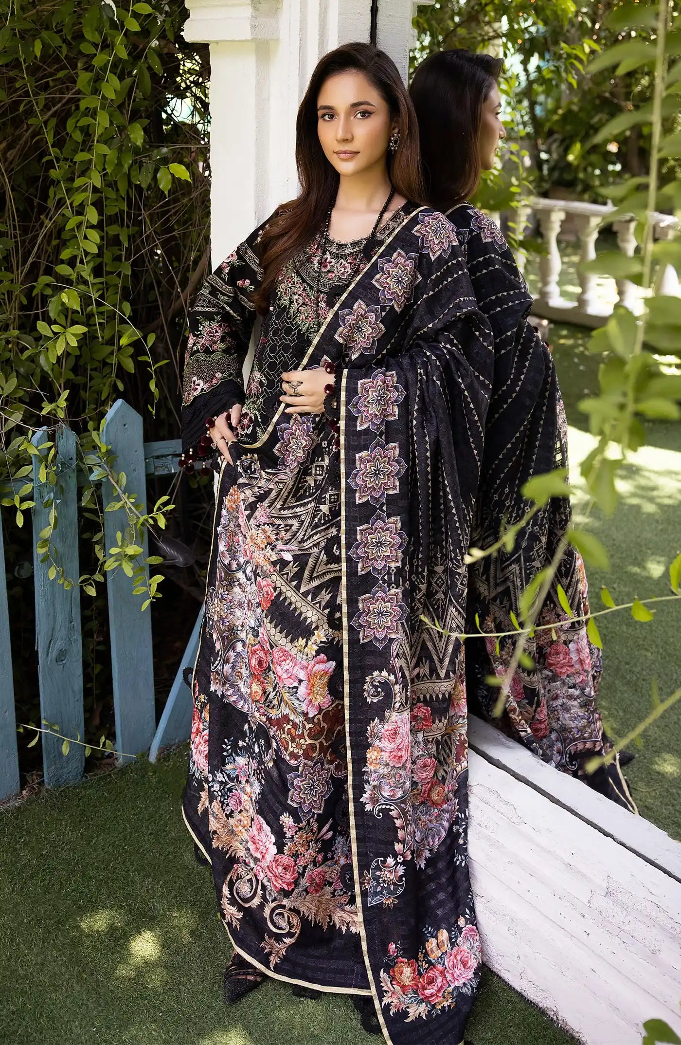 Midnight Sparkle Karandi Winter Sale 3 Pcs