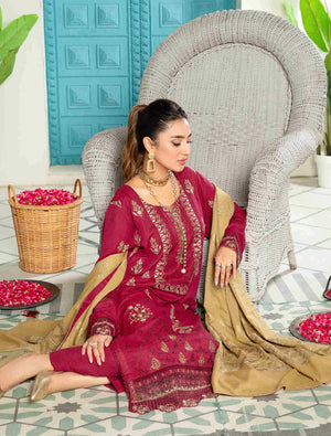 Rawayat Embroidered Karandi Dress 3 Pcs