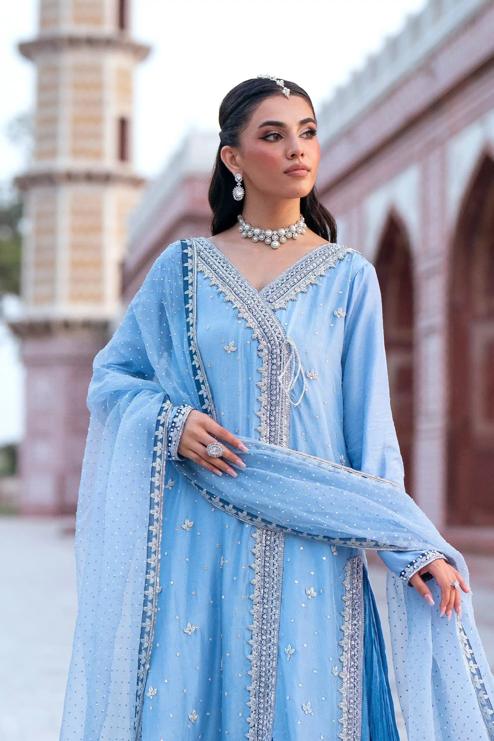 SF-261 Embroidered Silk 3 PCs – Premium Formal Collection