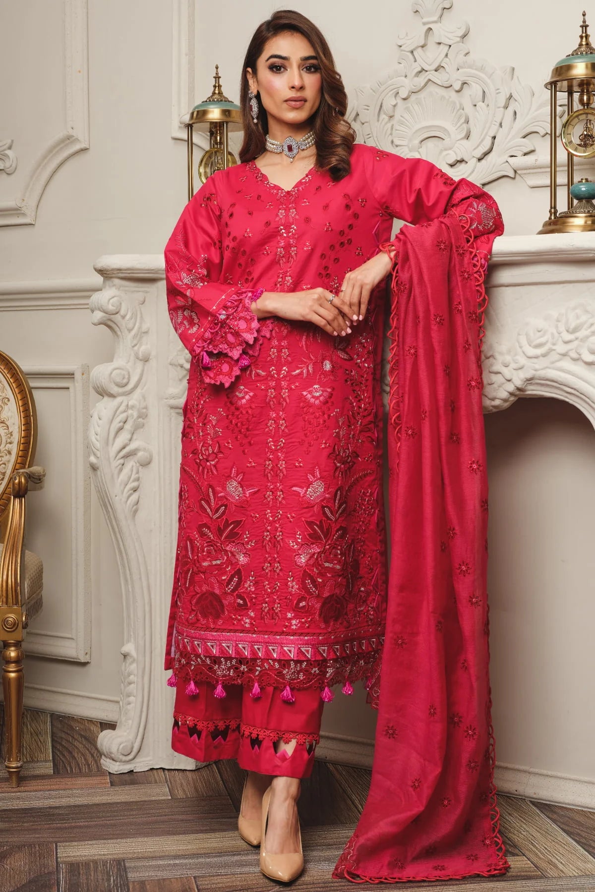 Surkhru S-24 Unstitched – winter sale collection ladies online pakistan