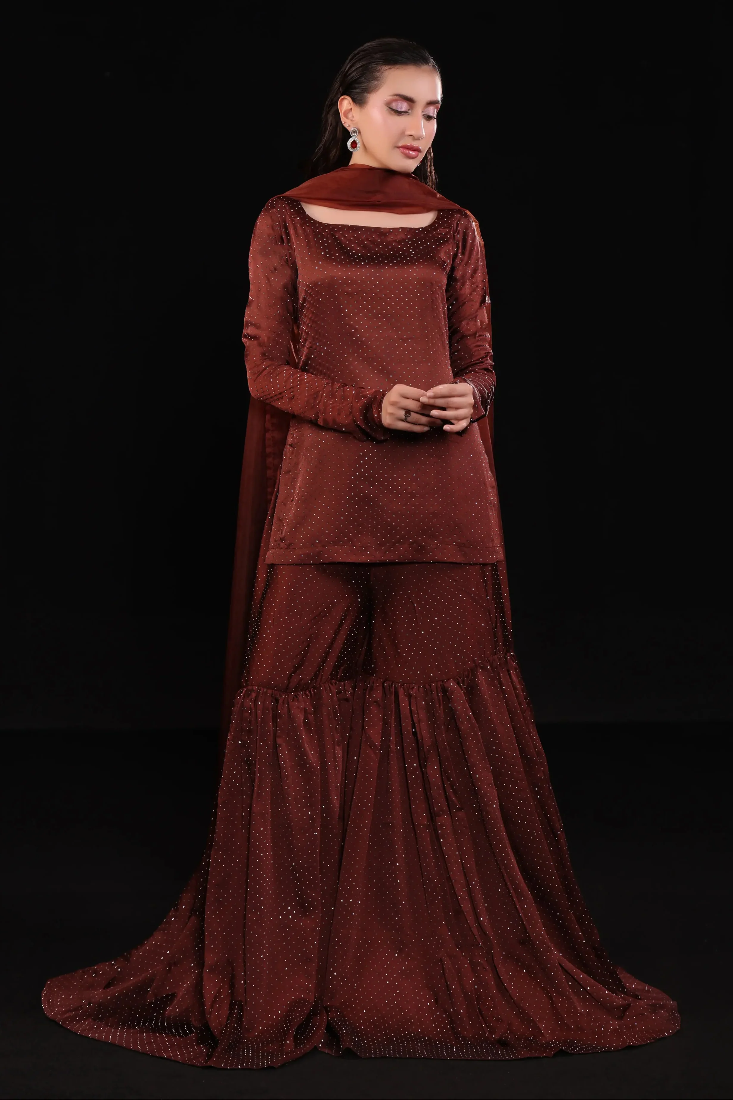 The Heiress Silk Embroidered 3Pcs