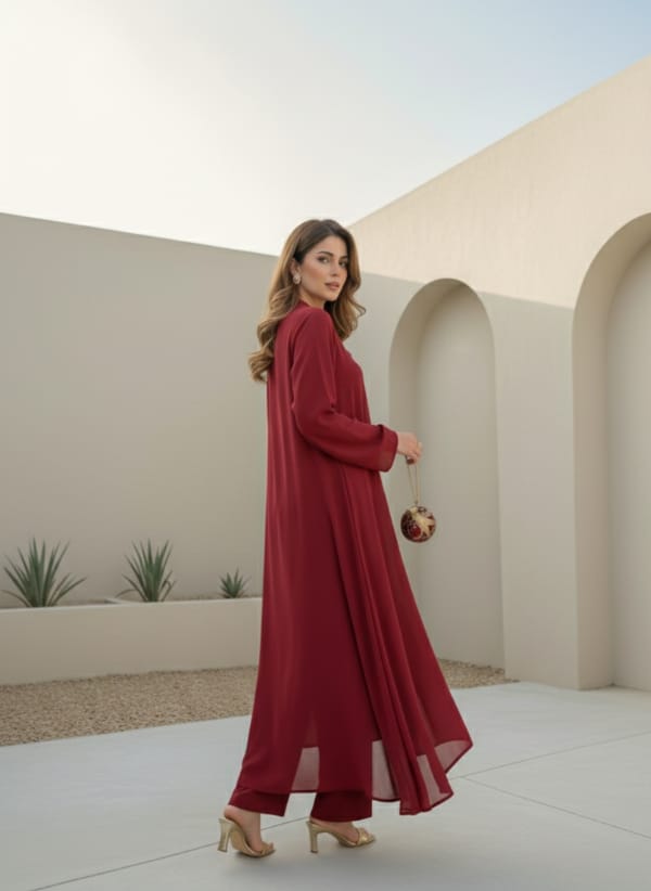 Ruby Cascade Co Ord Set