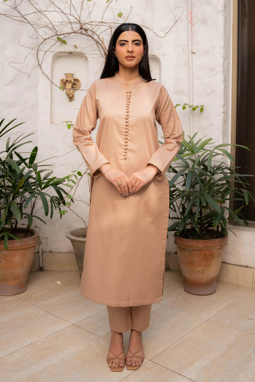 Beige - NV10D01 Lawn Pret 2 PCs