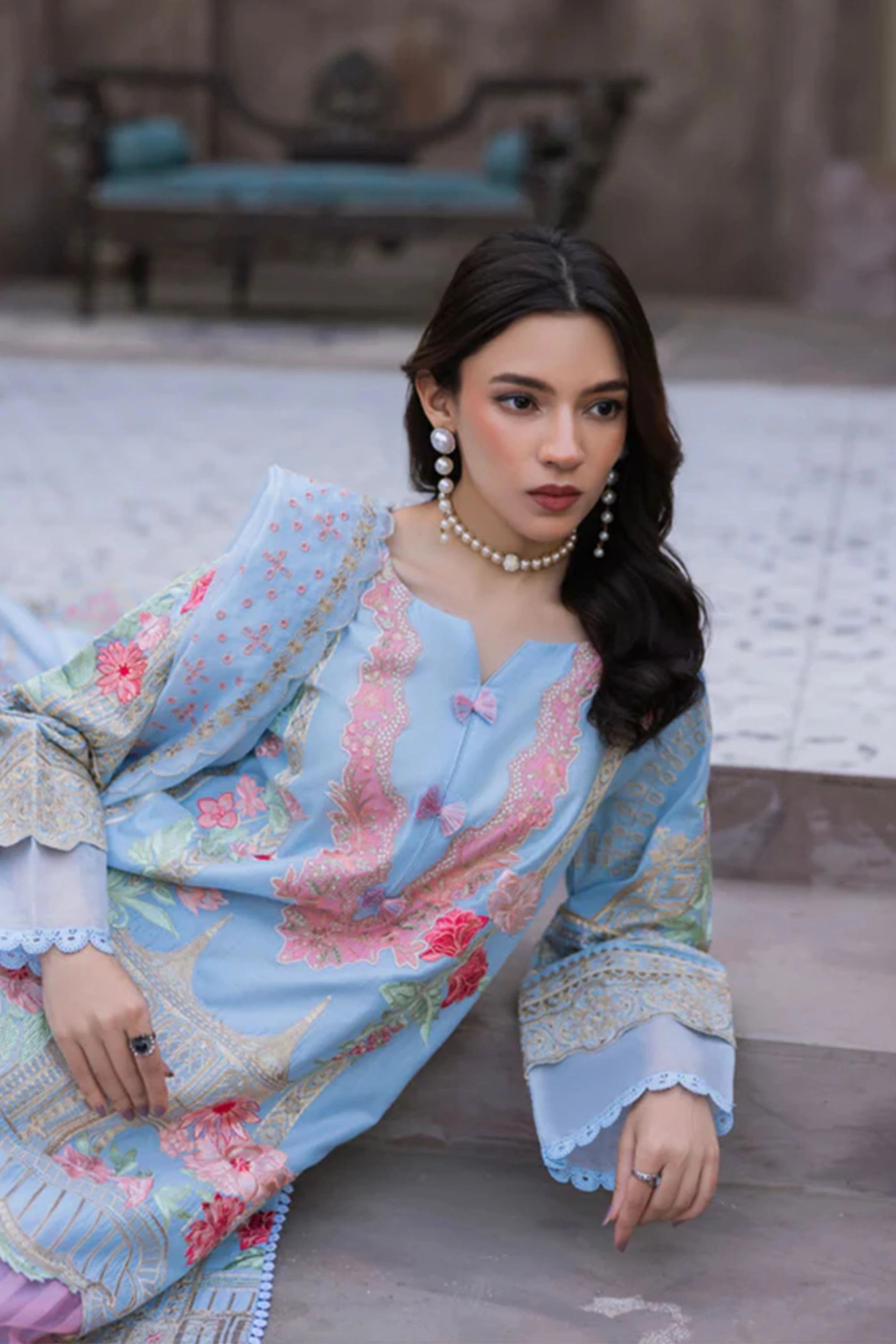 Sky Blossom Pret 3-Pieces Set