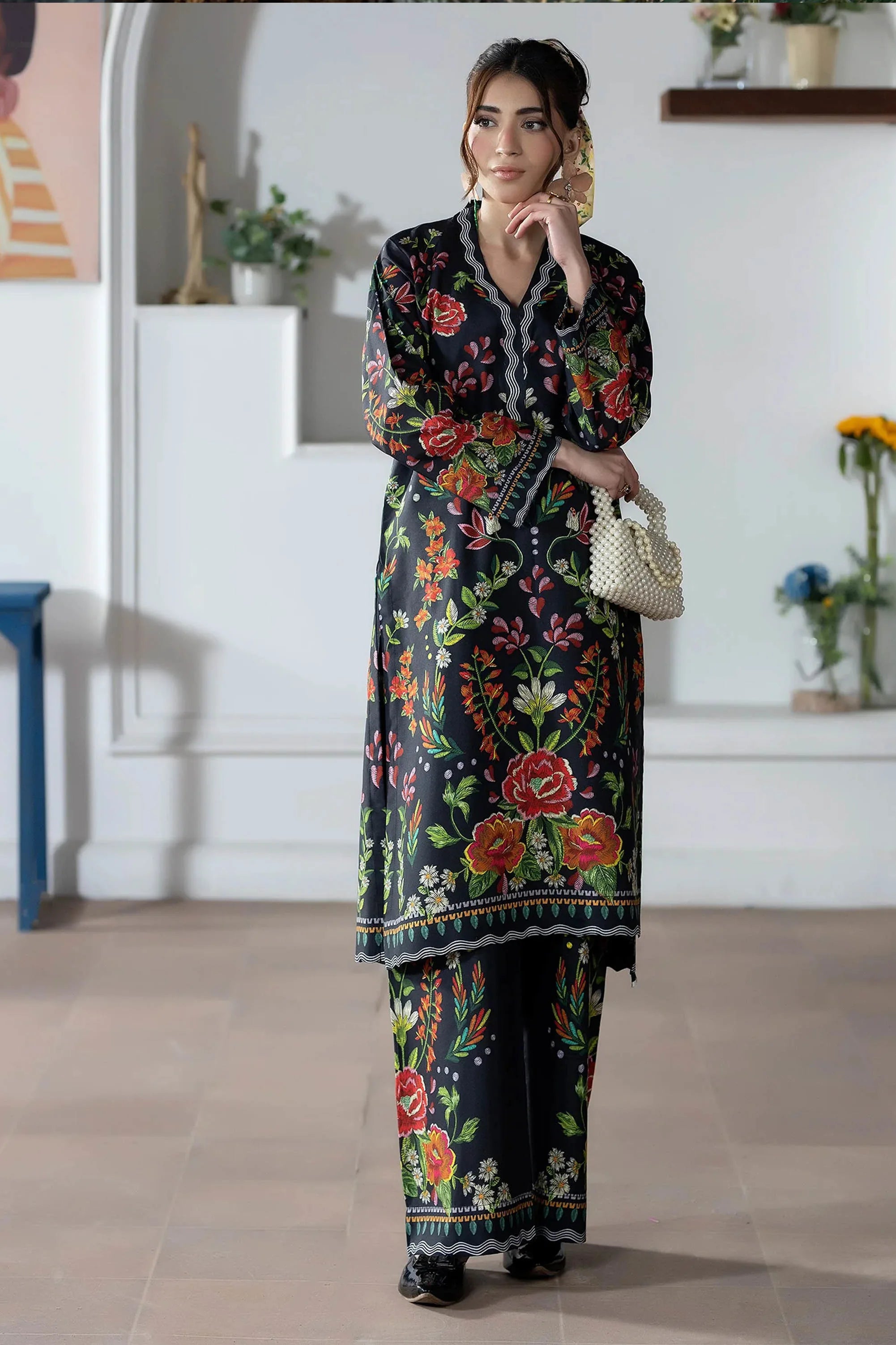 2 Pieces Printed Co-ord Set 12