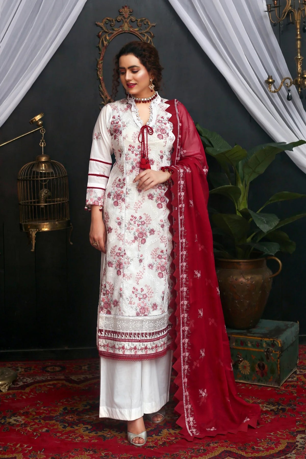 Embroidered Lawn 3-Piece Set