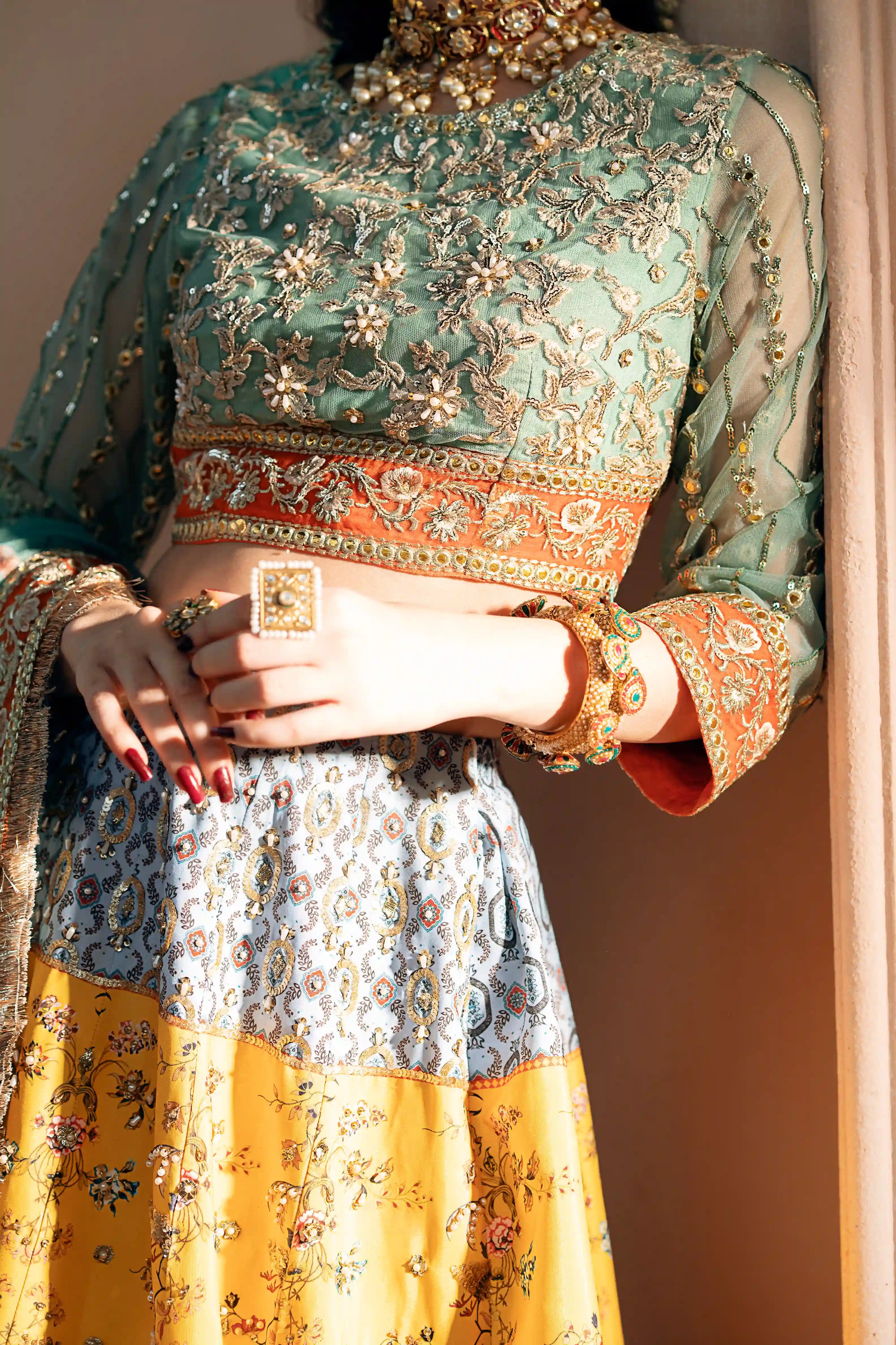 Shagun Embroidered Organza Pret 4Pcs