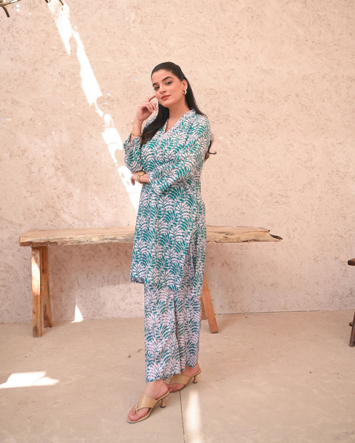 Grass Hopper Crepe Pret 2 PCs