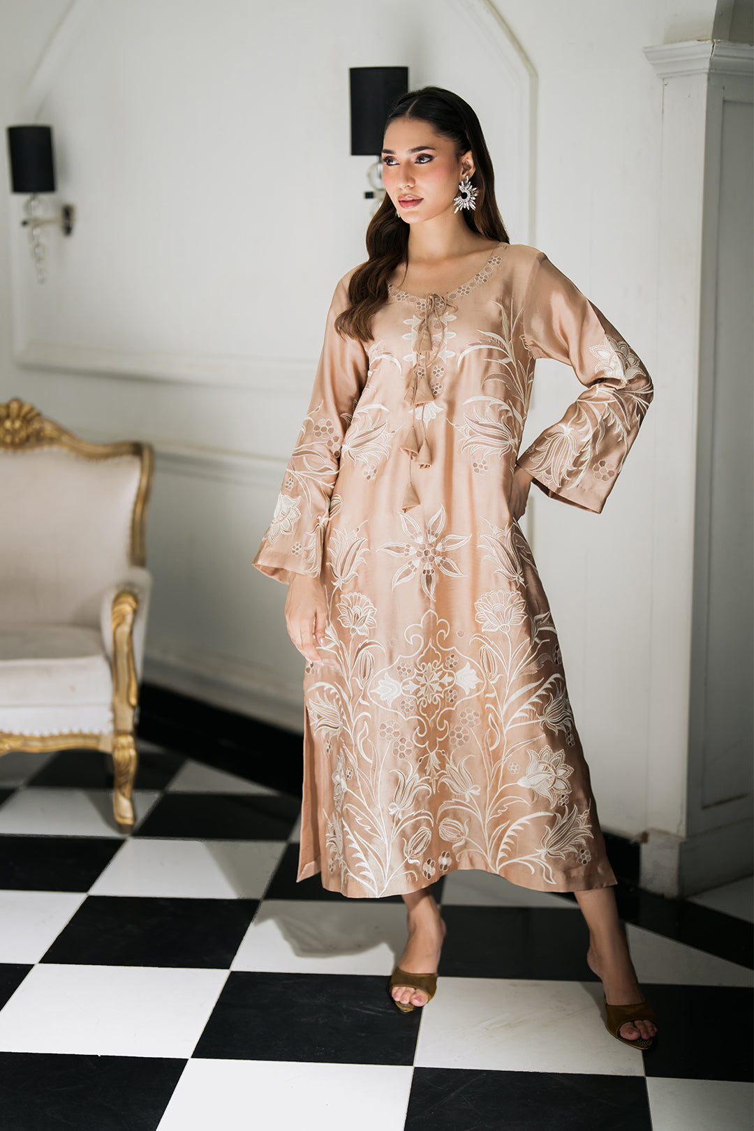 beige dress pakistani SF-365 feature: lenox-collar Champagne Beige Work PixieGirl Petite Women's Black Jersey Colors:Emerald Green