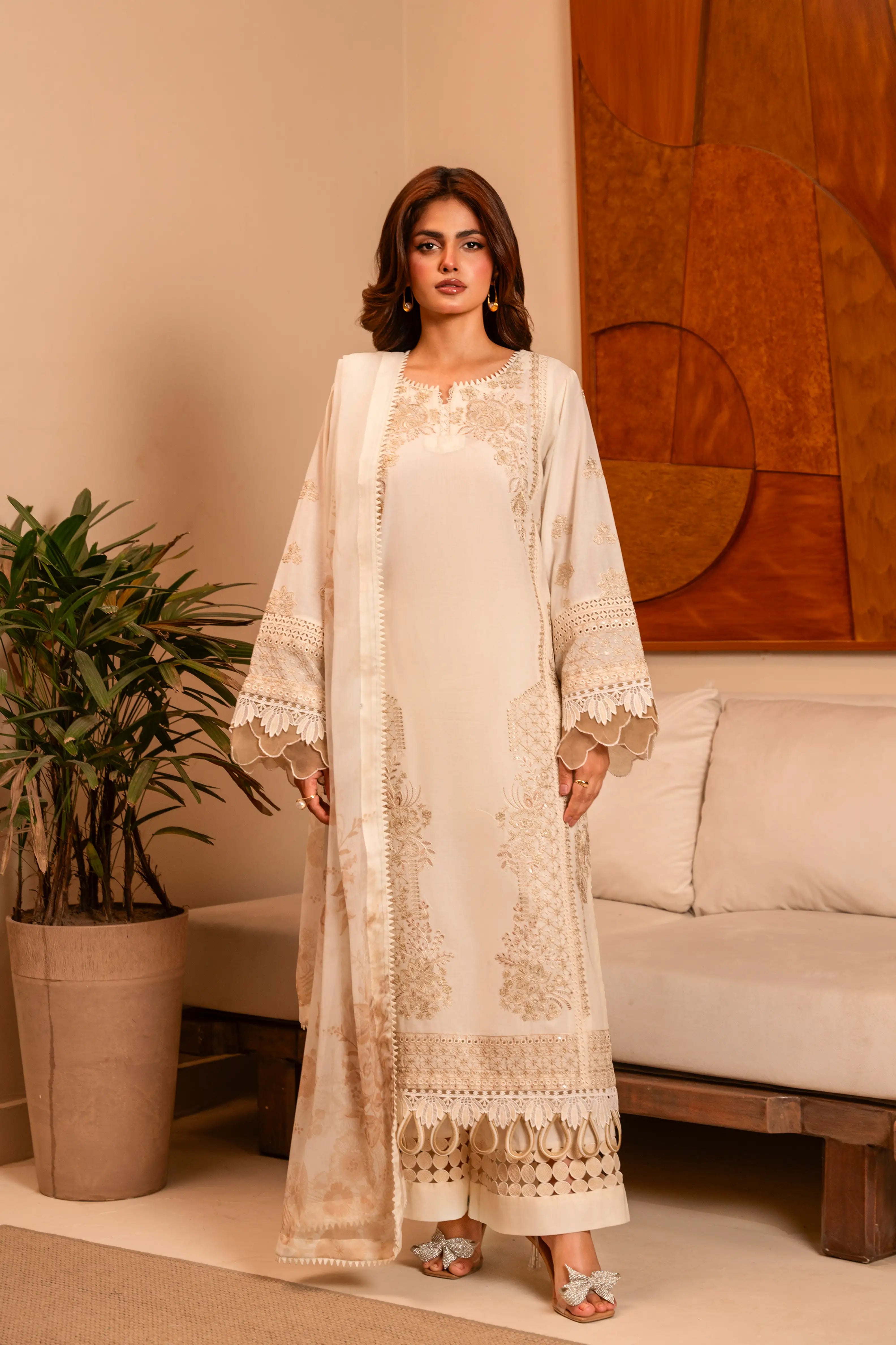 Novera Embroidered Cotton 3Pcs