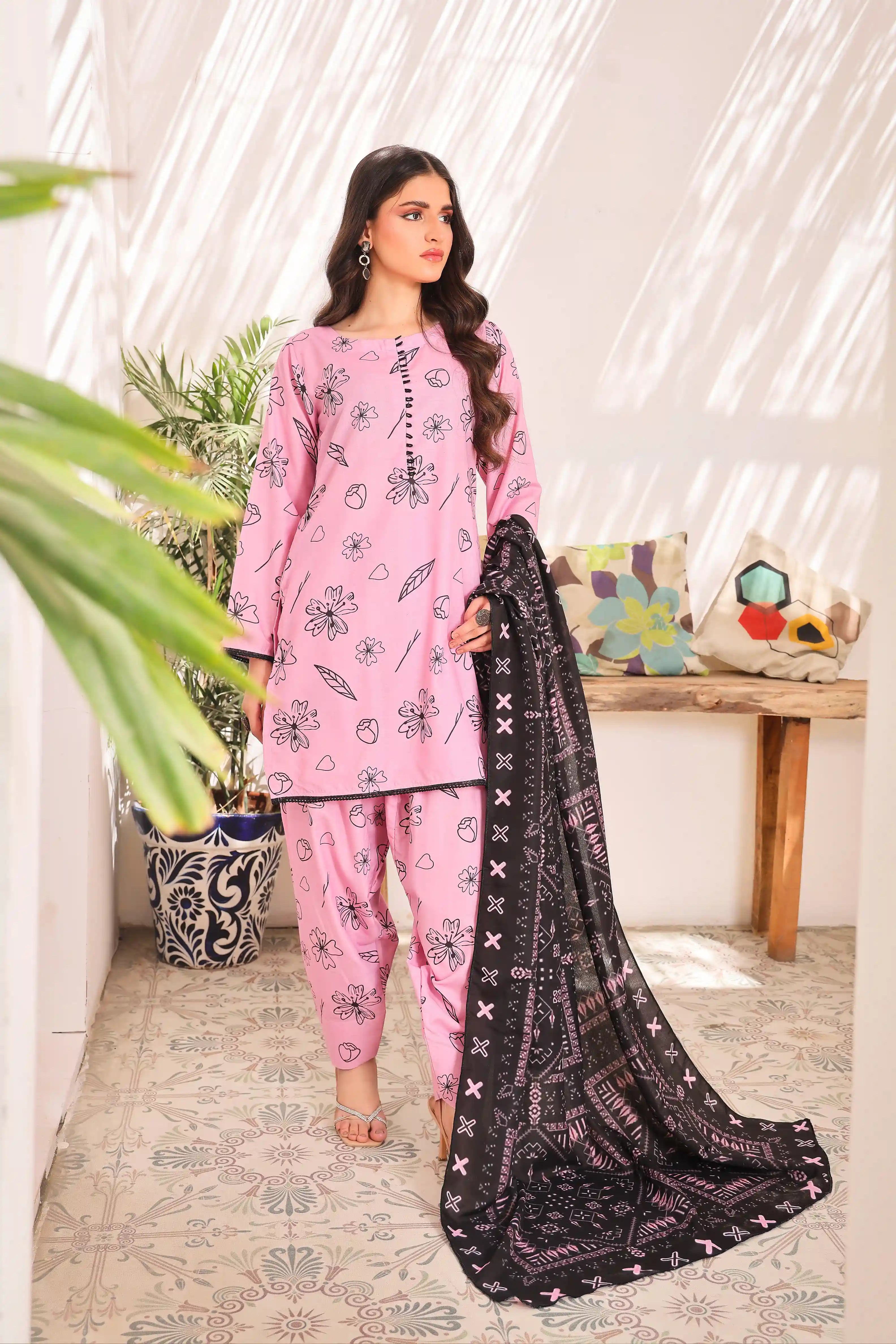 Soft Bloom (LD-38) Swiss Lawn 3PCs