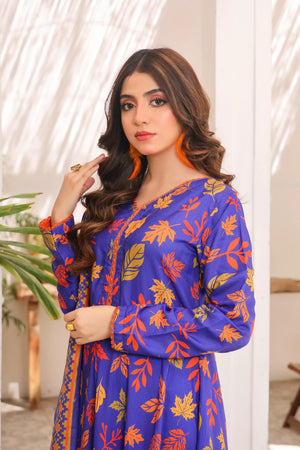 Buraqstore female model styled in Petal Whirl maxi dress for party