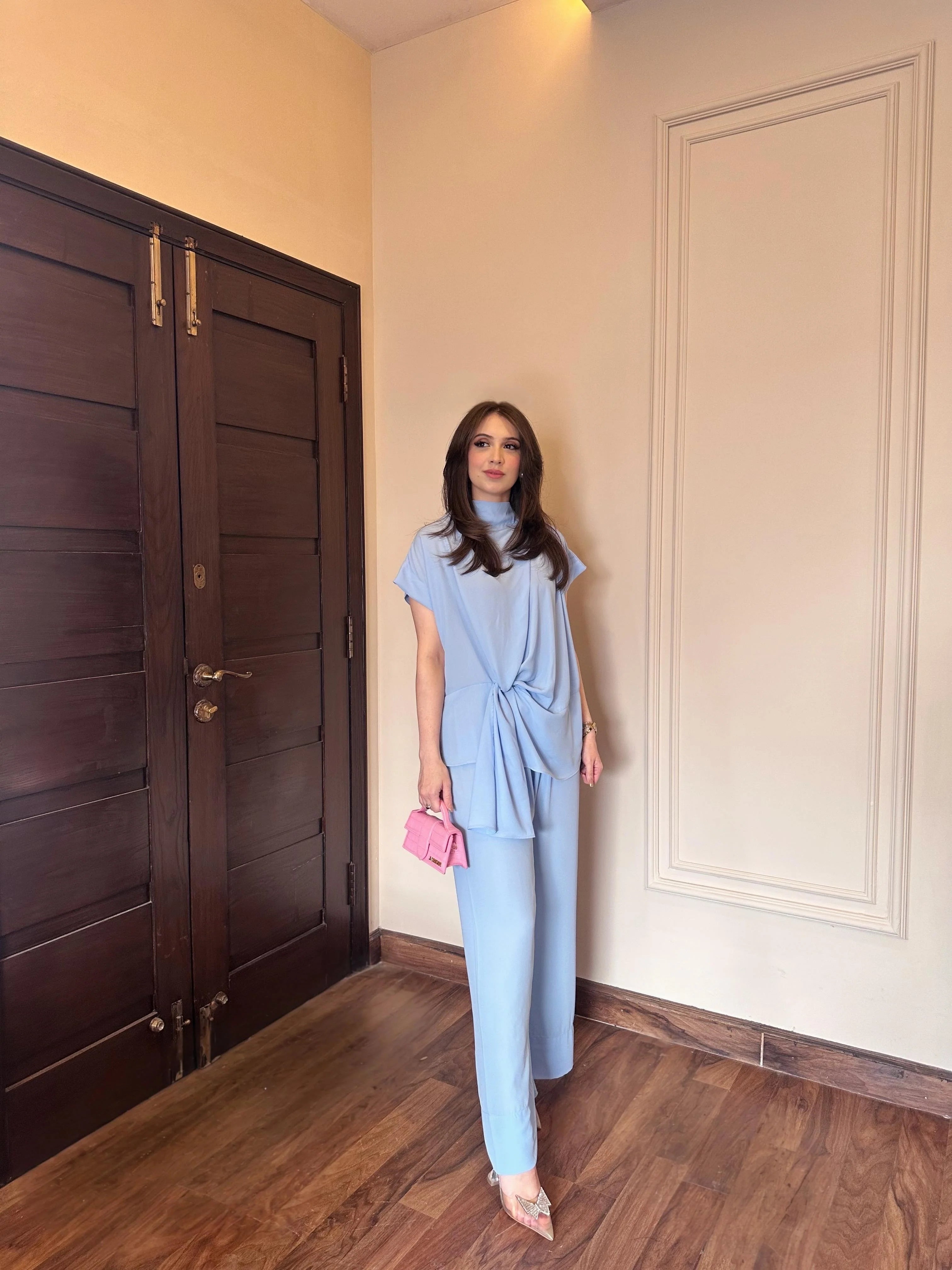Candle Knot Ice Blue Co-Ord Set