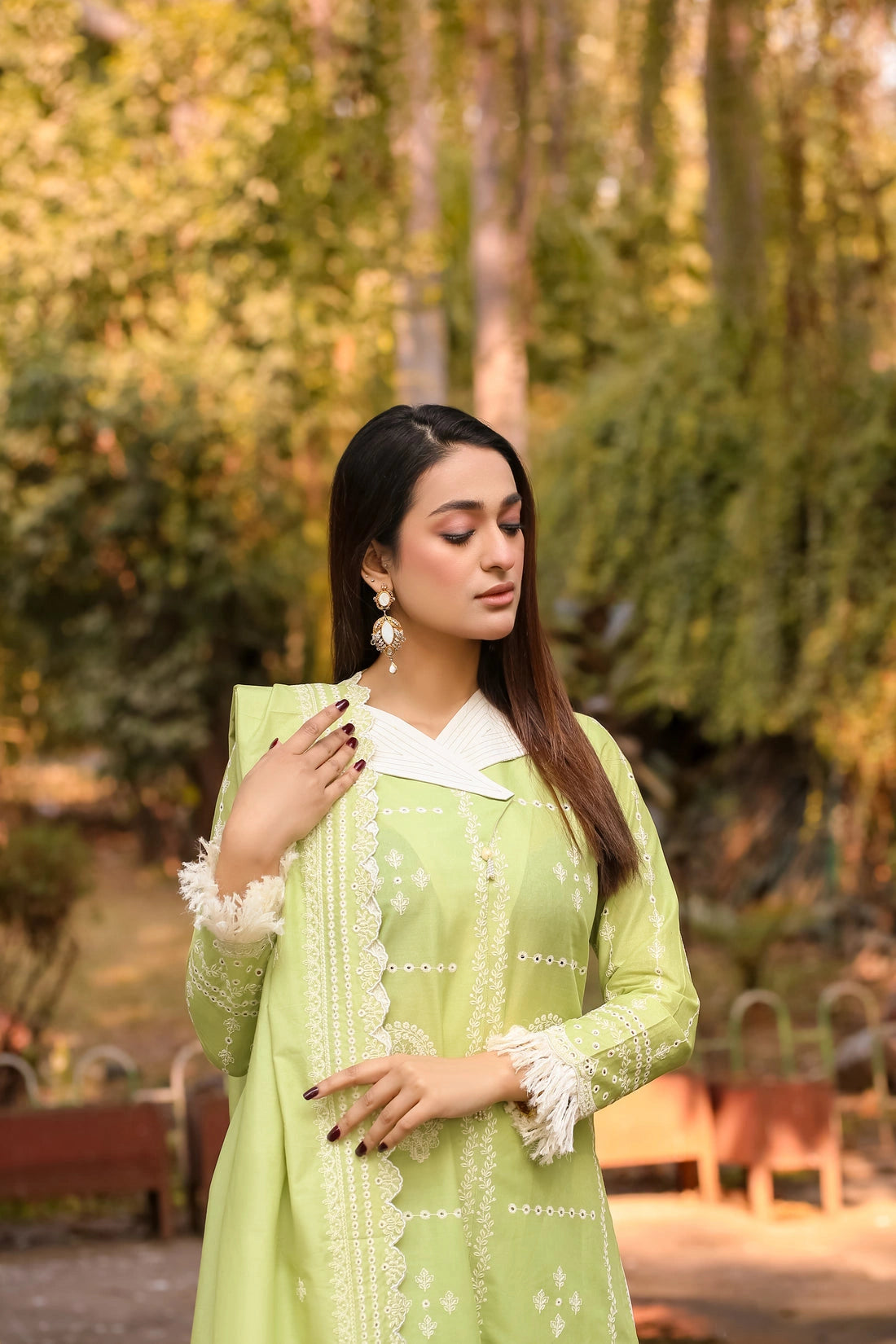 LWSU-25CK301 ChikanKari 3-Piece Set