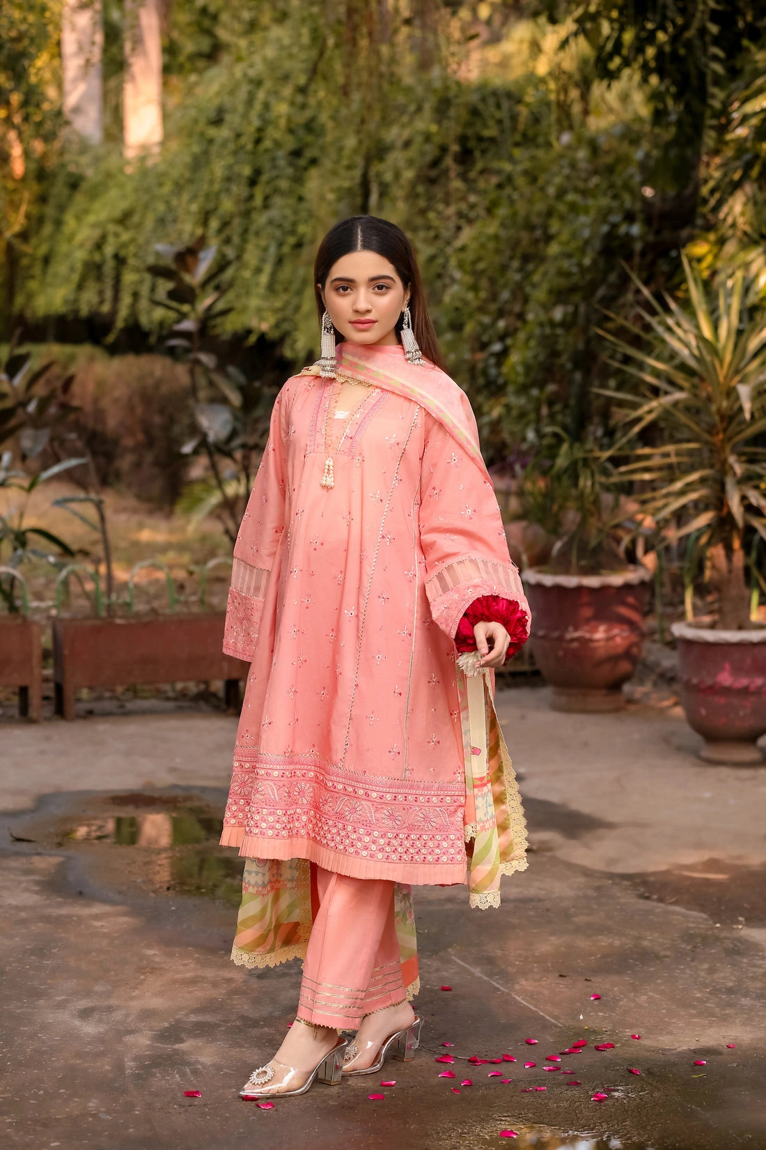 LWSU-25CK303 ChikanKari 3-Piece Set