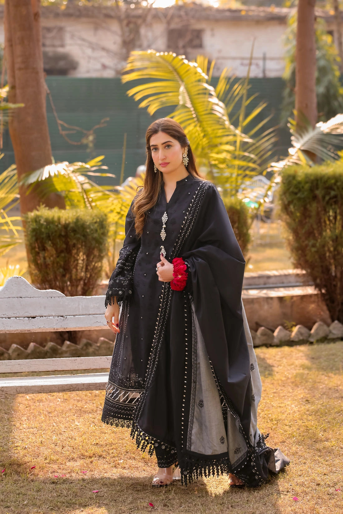LWSU-25CK304 ChikanKari 3-Piece Set