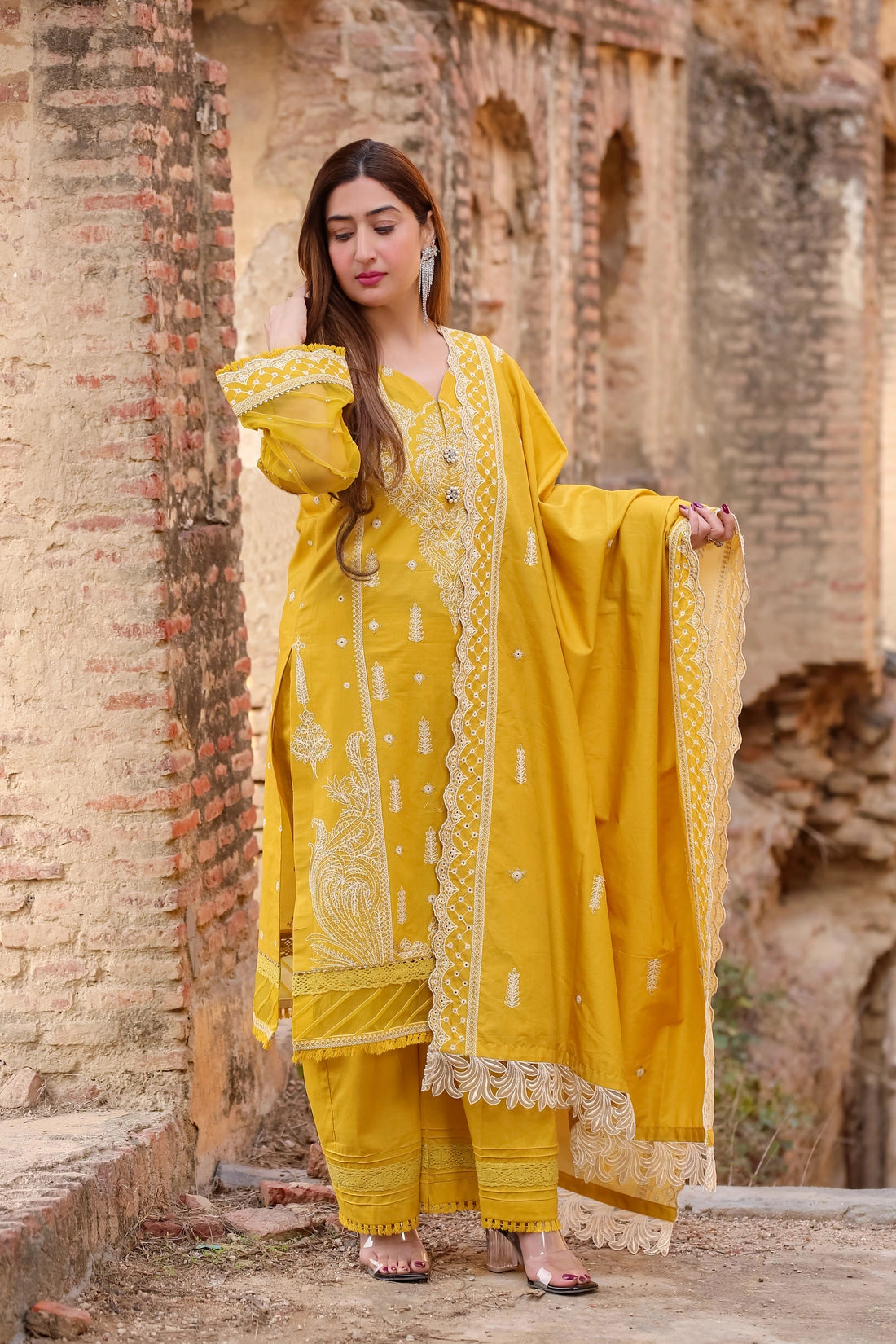 LWSU-25CK306 ChikanKari 3-Piece Set