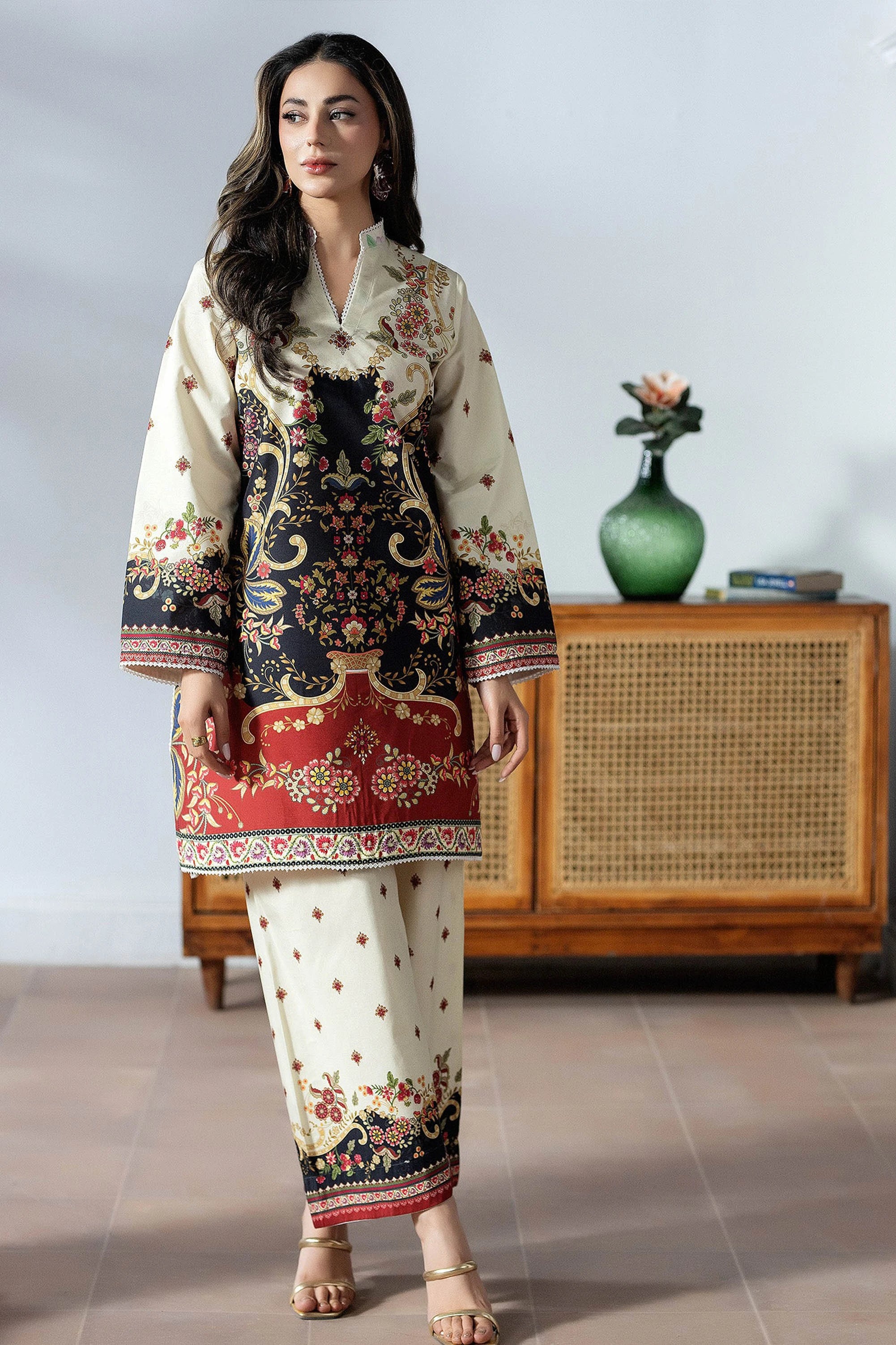 2 Pieces Printed Co-ord Set 5