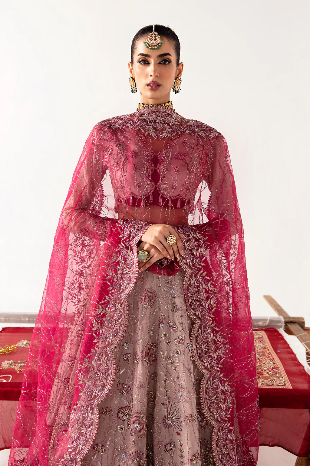 NUREH Embroidered Chiffon 3Pcs