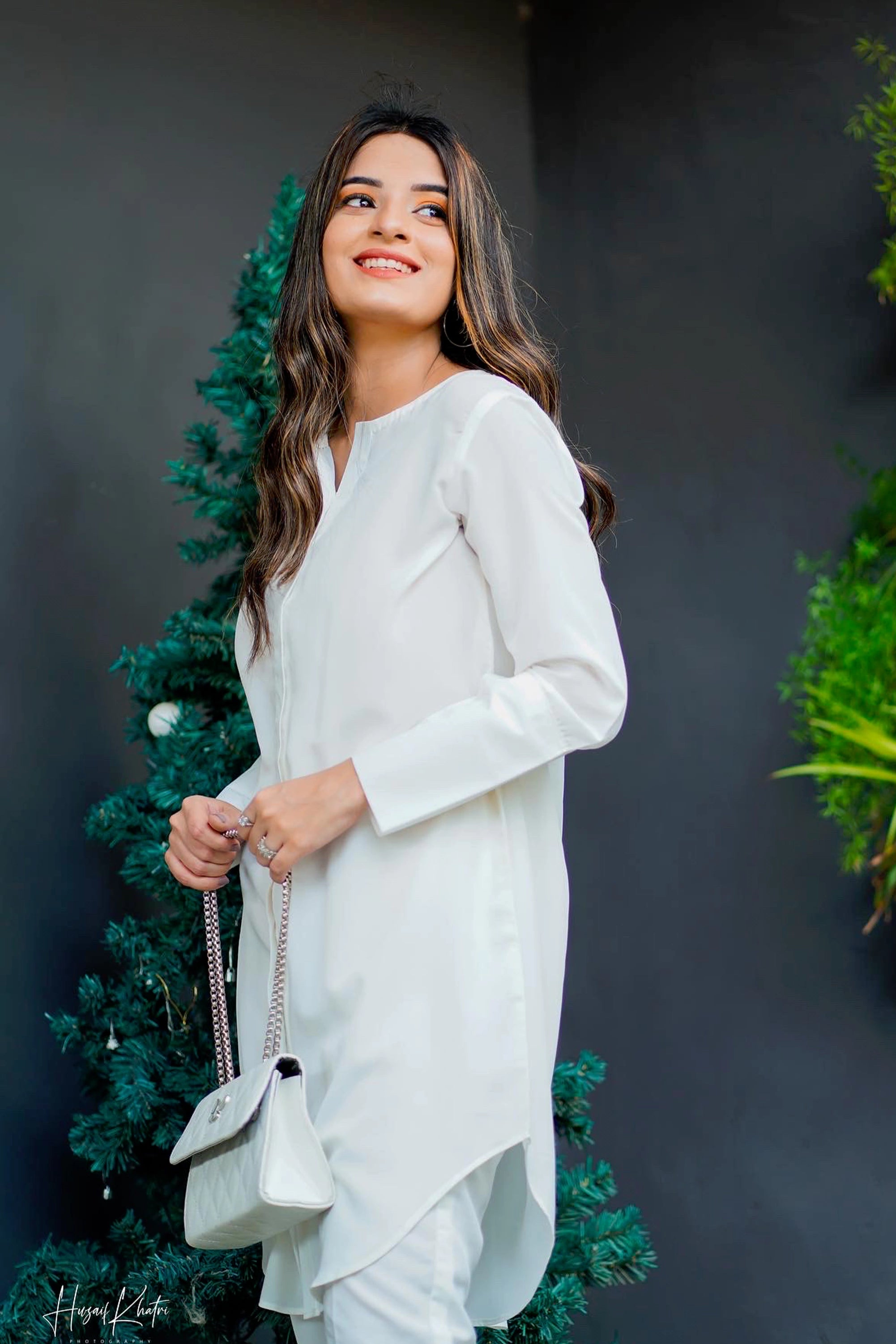 White Crepe Pret 2Pcs