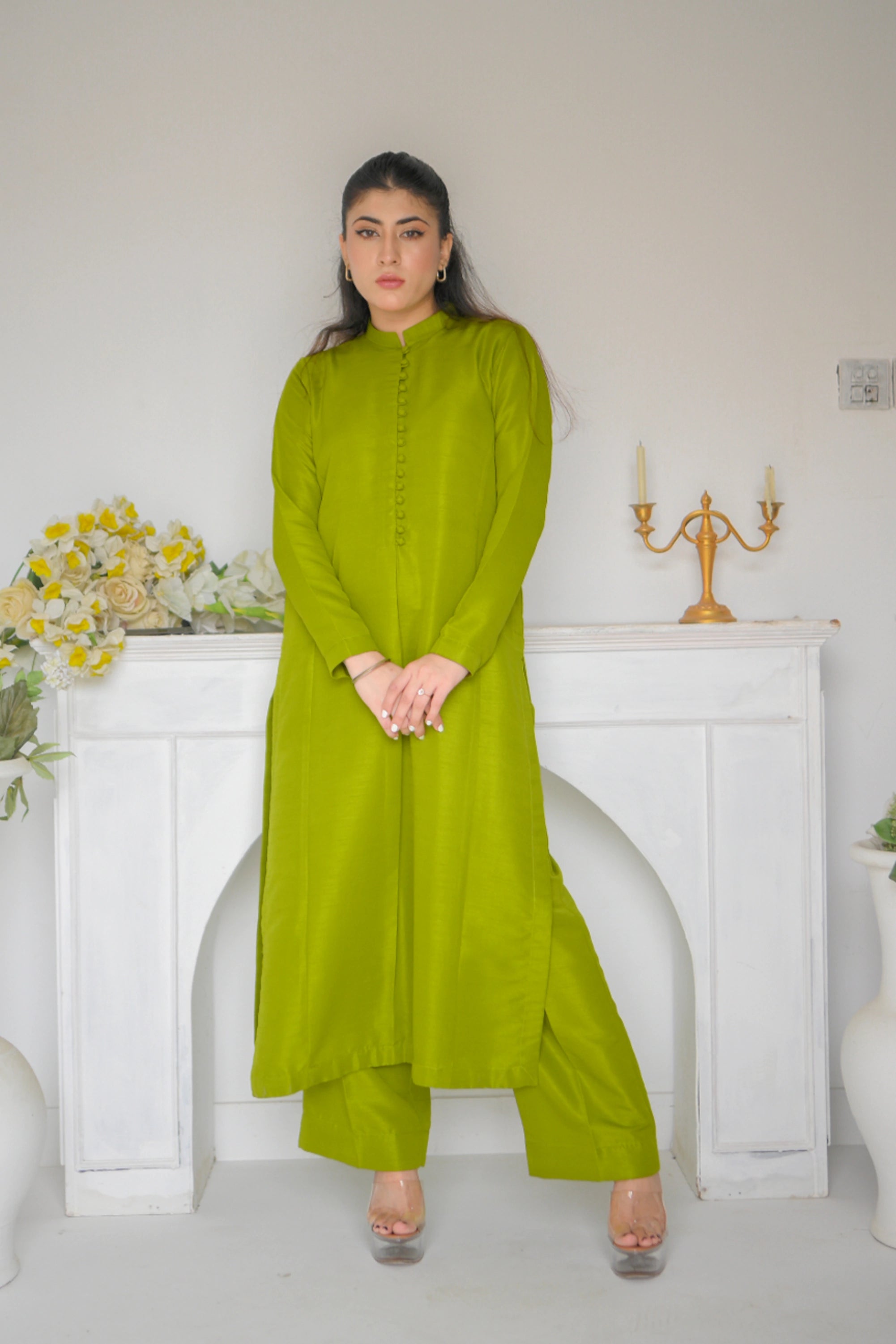 Pine Georgette Pret 2Pcs