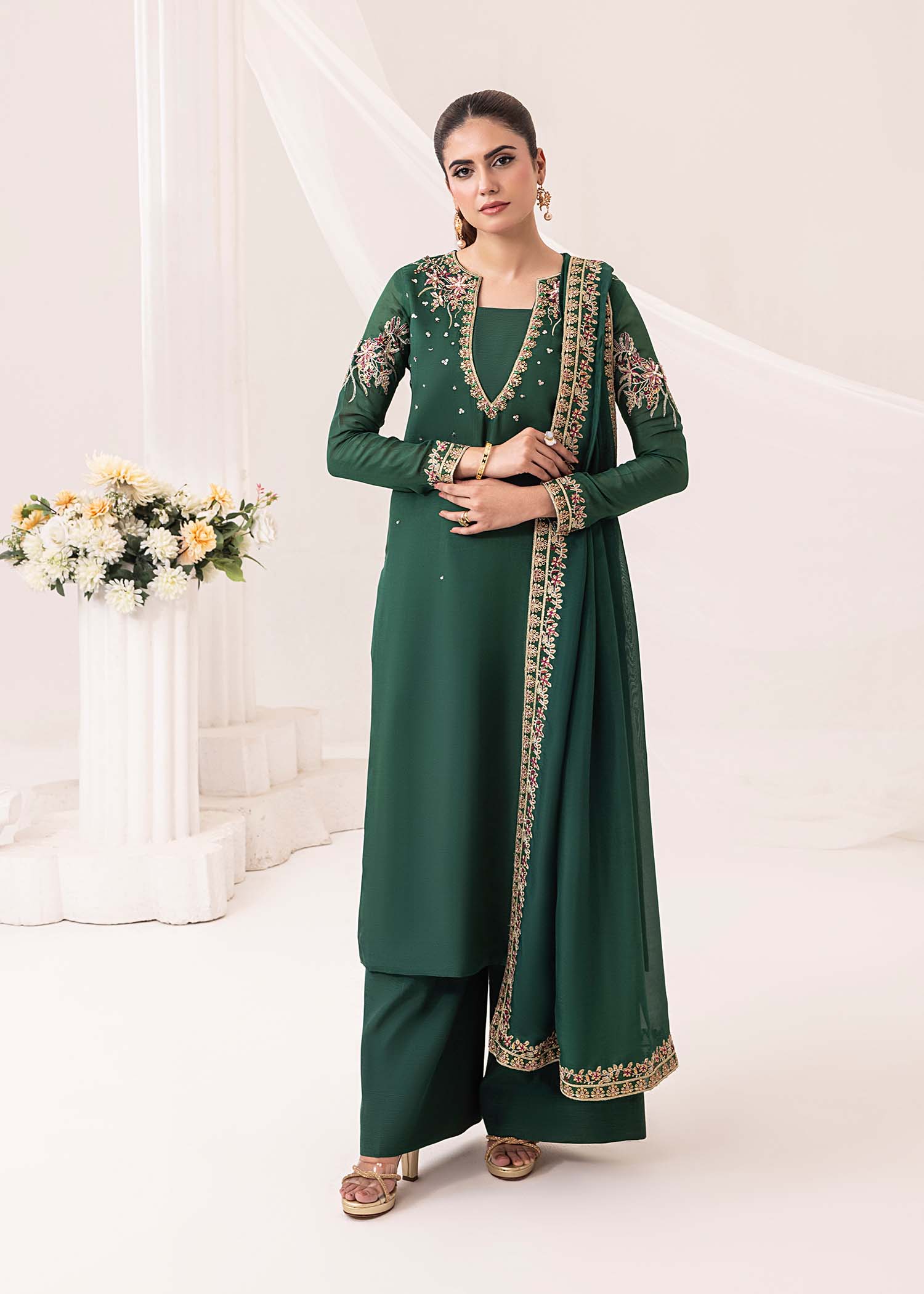 Emerald Silk Pret 3 PCs