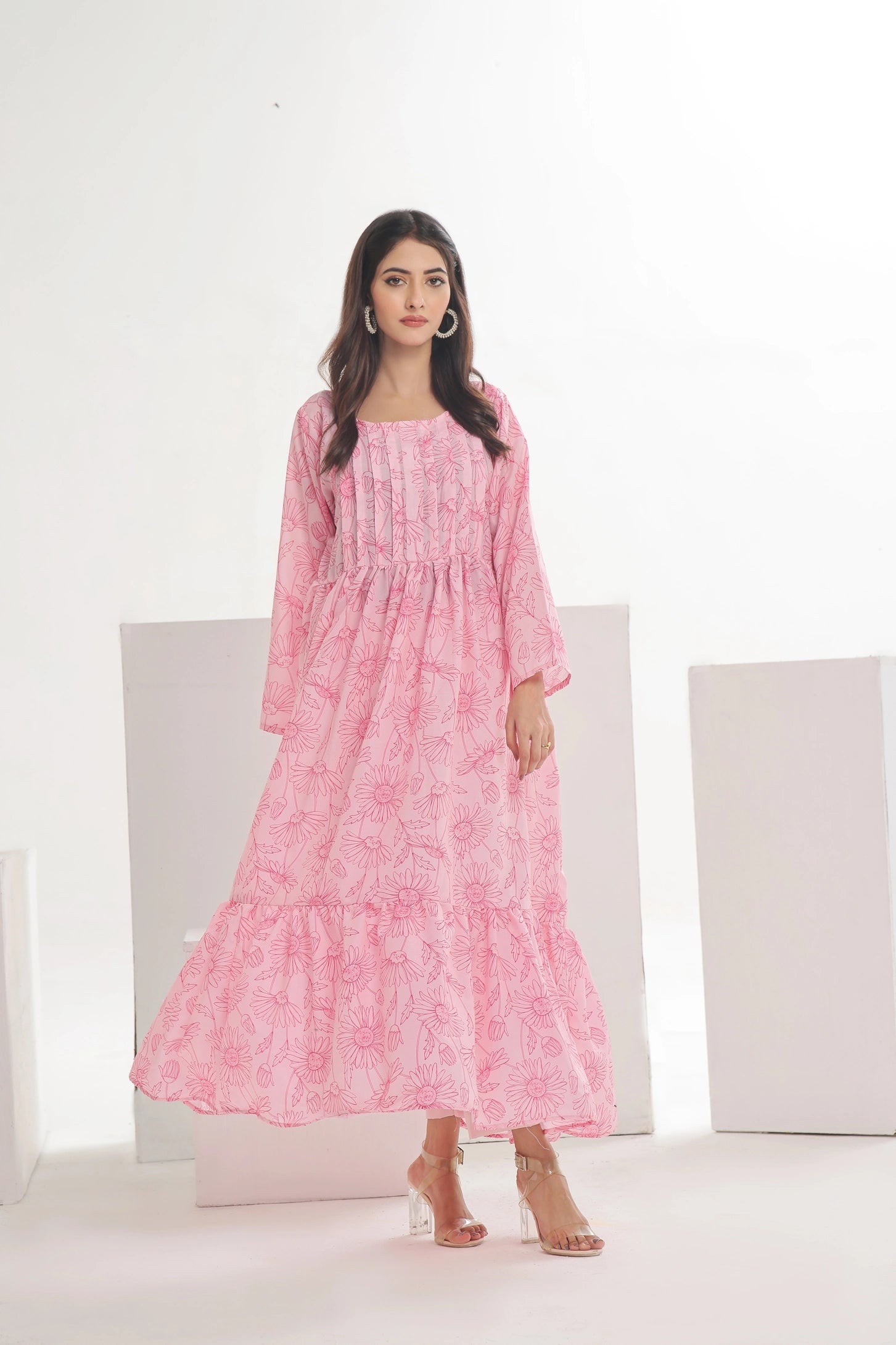 Victorian Pink (TF-02) Lawn 1 PC