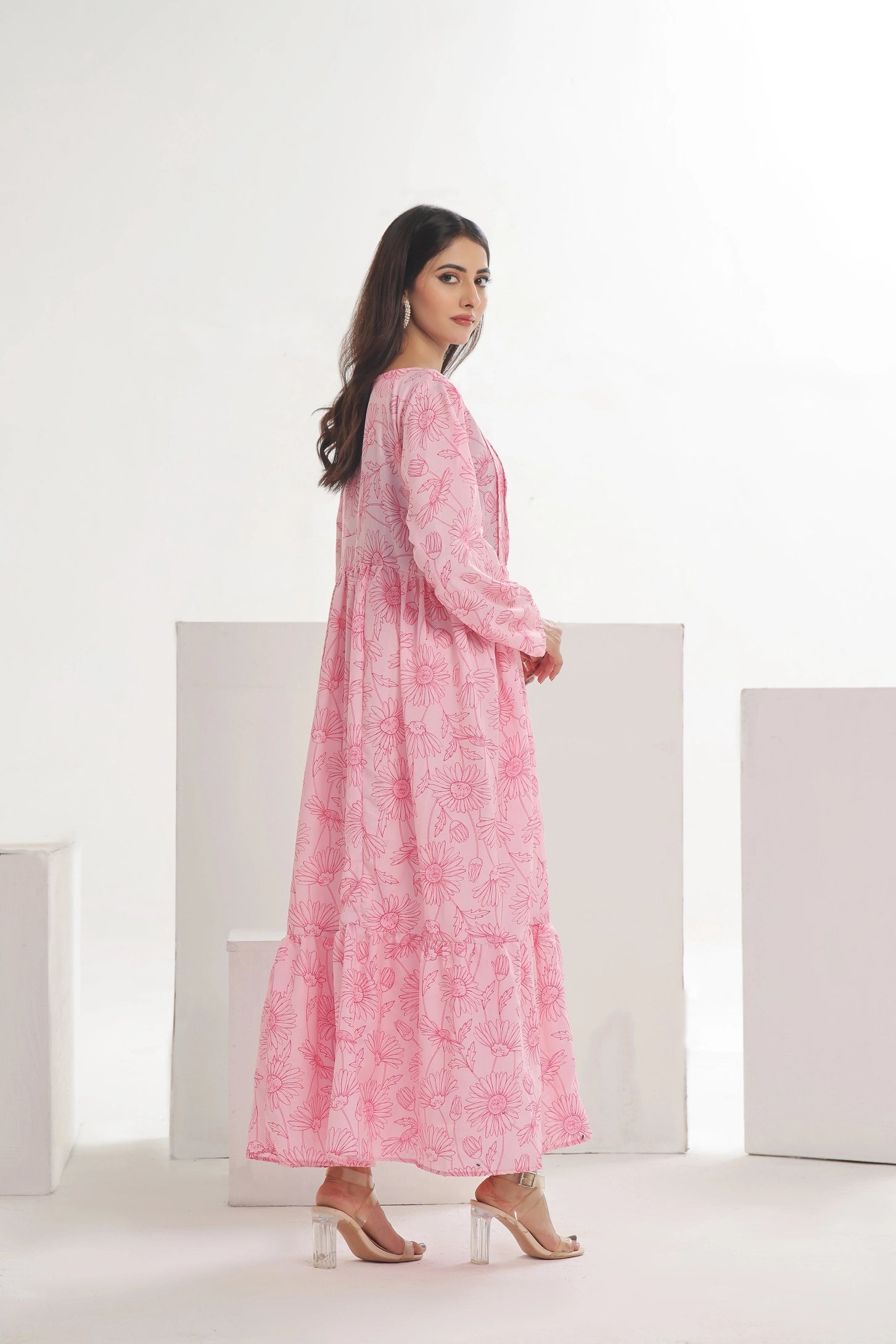 Victorian Pink (TF-02) Lawn 1 PC