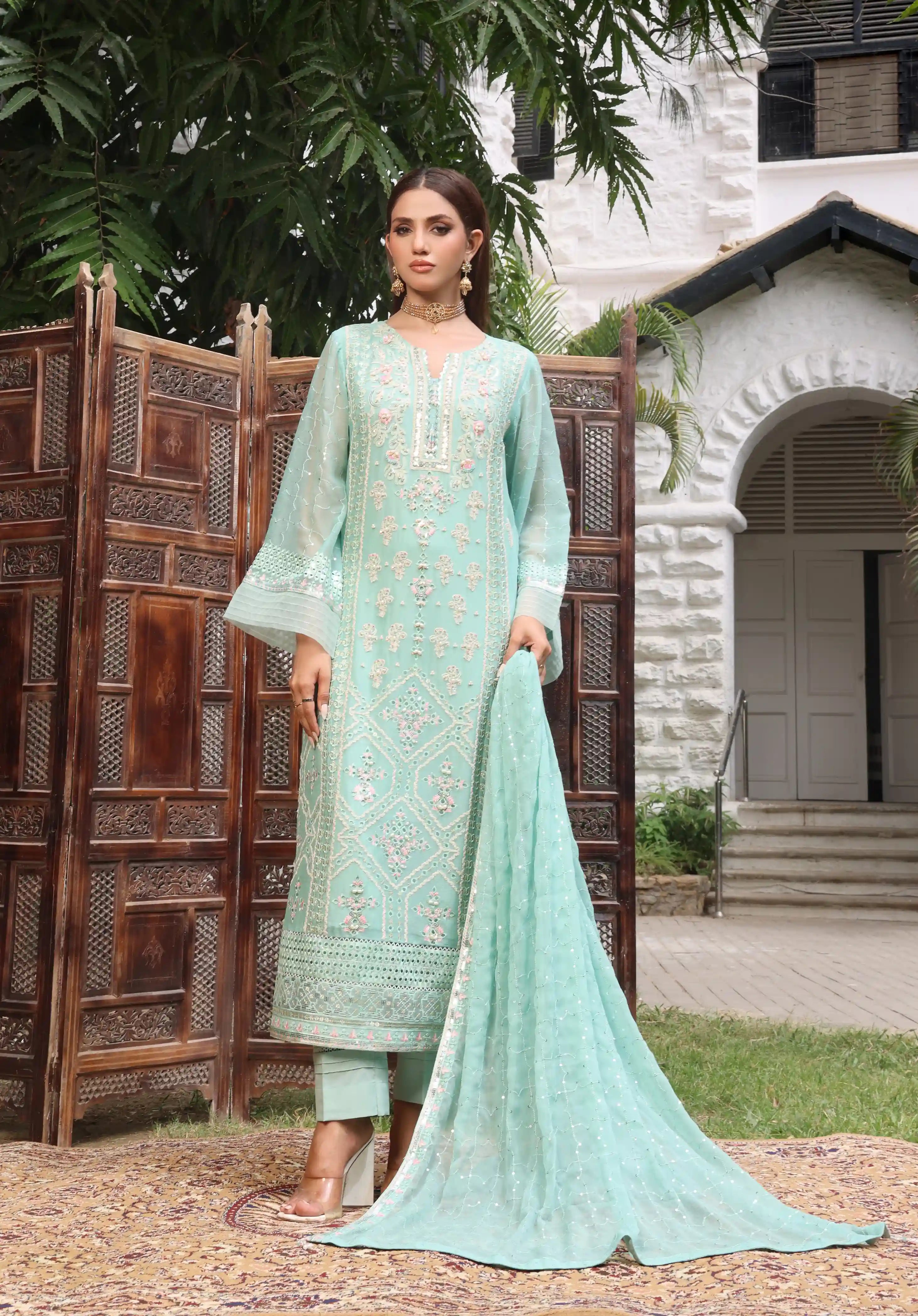 Mint Green SEM-0704 Pret 3 Pcs