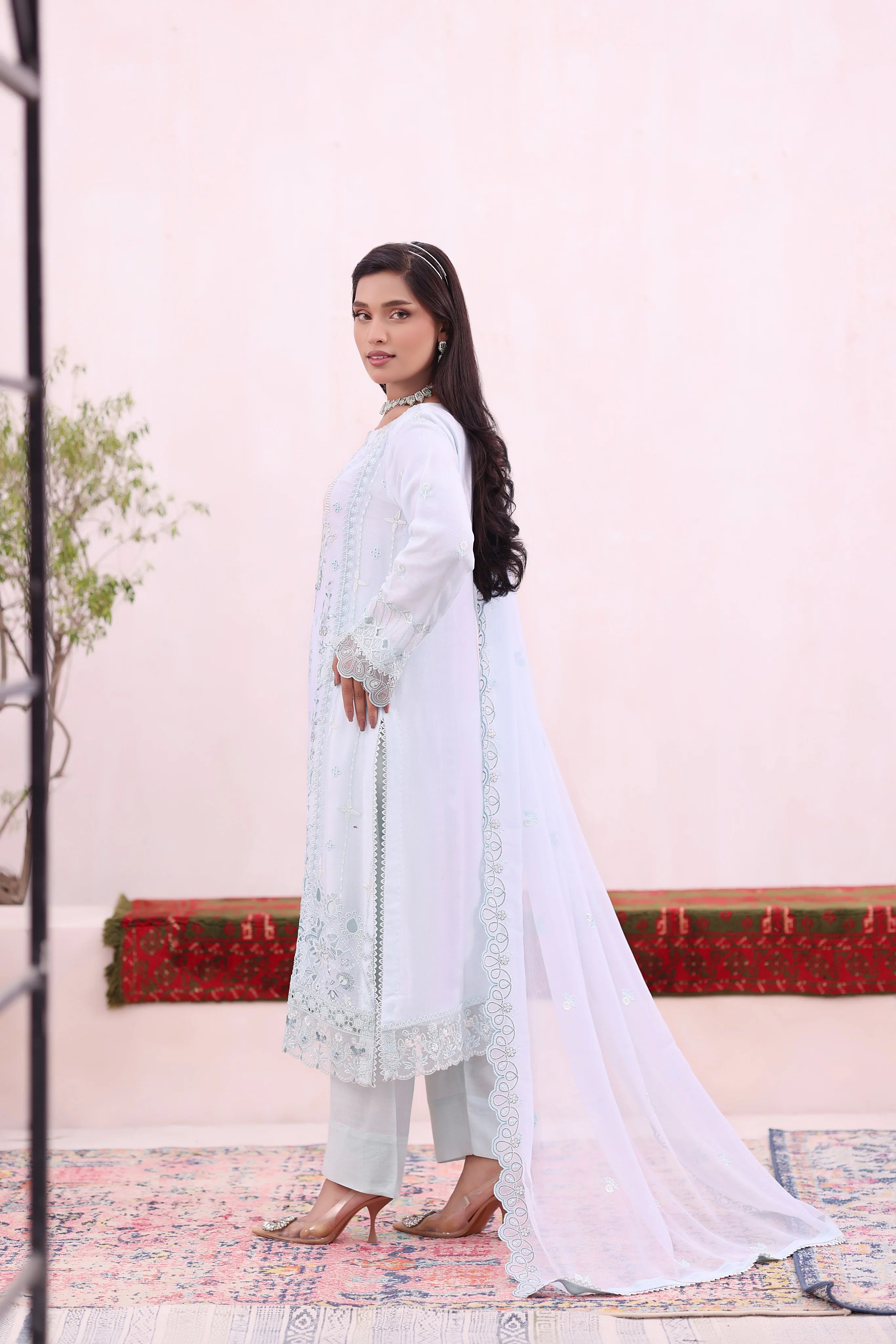 Icy Sky Chiffon Pret 3 PCs