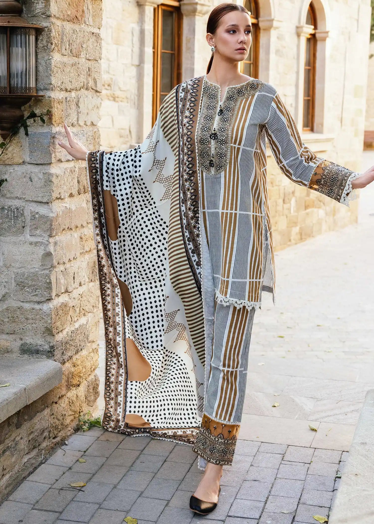 Opus Khaddar Pret 3 Pcs