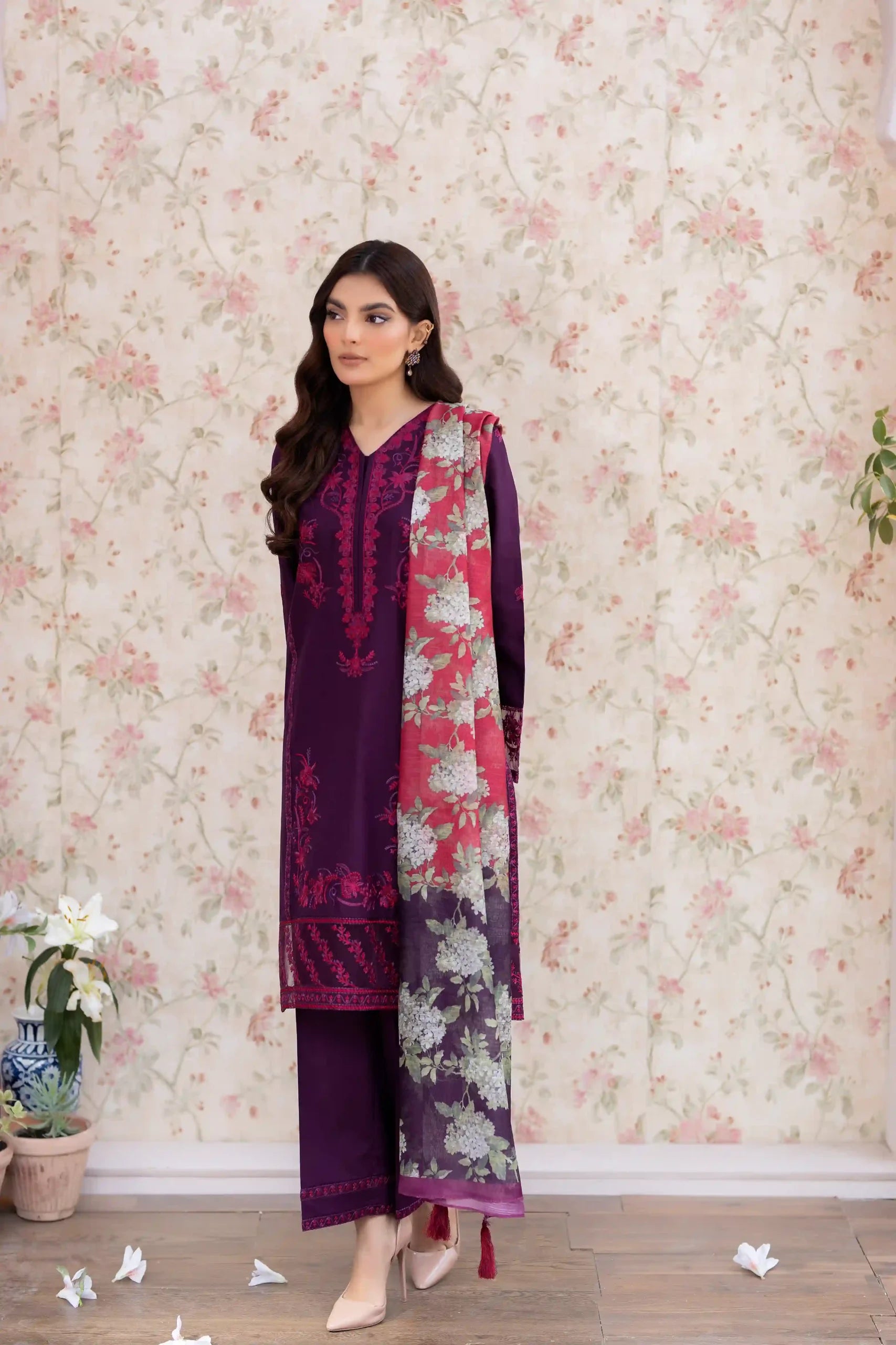 LSS-24-09 PURPLE – LAWN PRET 3PC