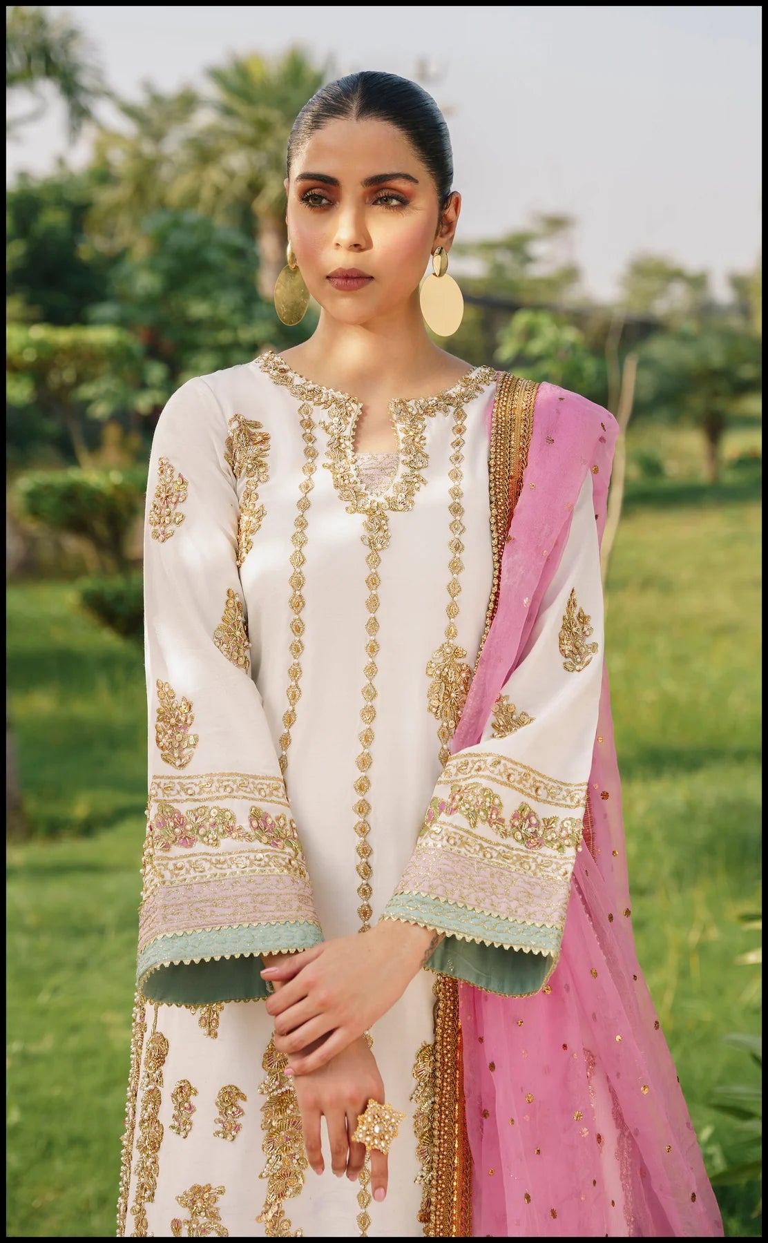 WANIYA RAWSILK EMBROIDERED PRET 2 PCs