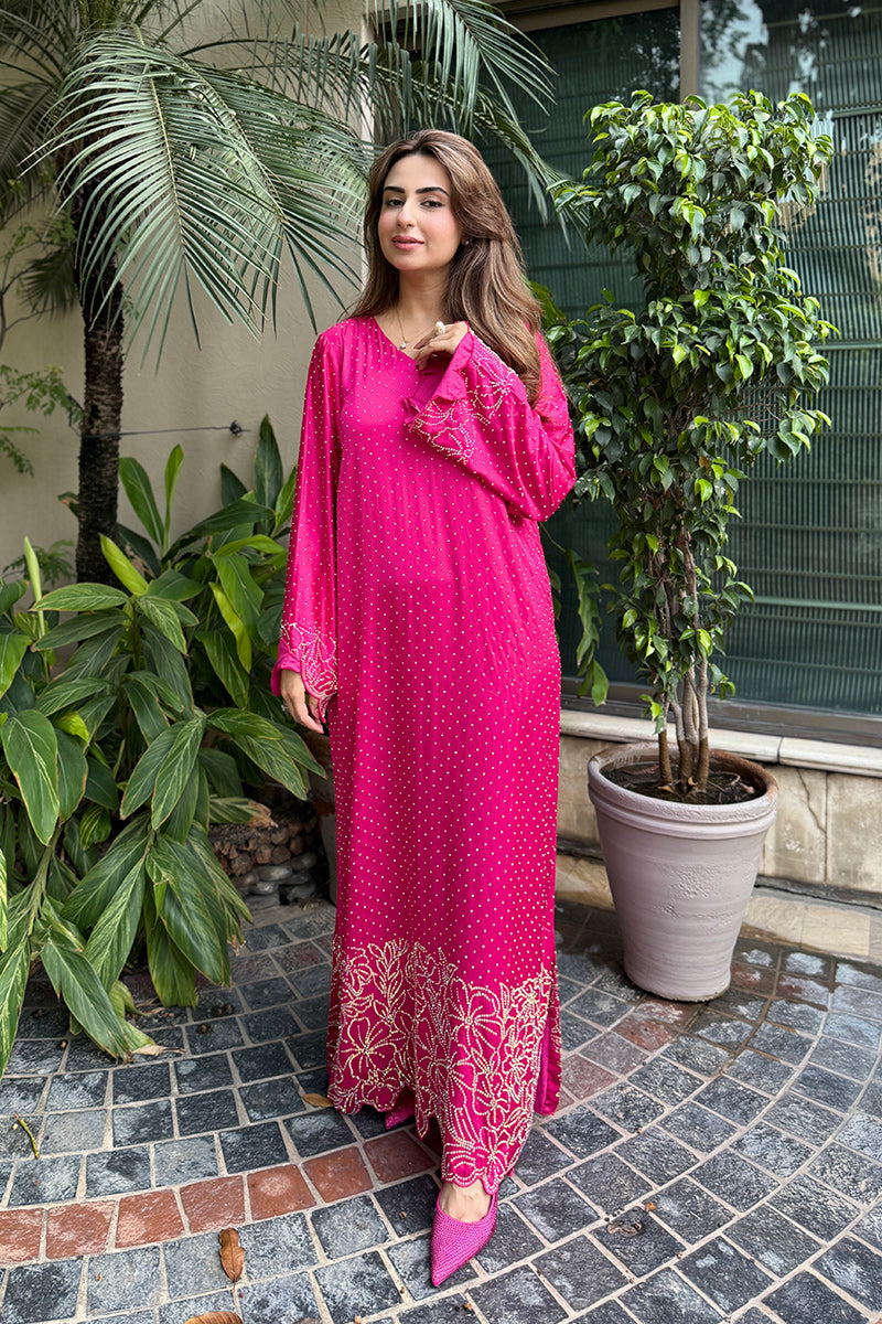 Trendy kaftan dress Pakistan online 2 piece kaftans online Pakistan BuraqStore