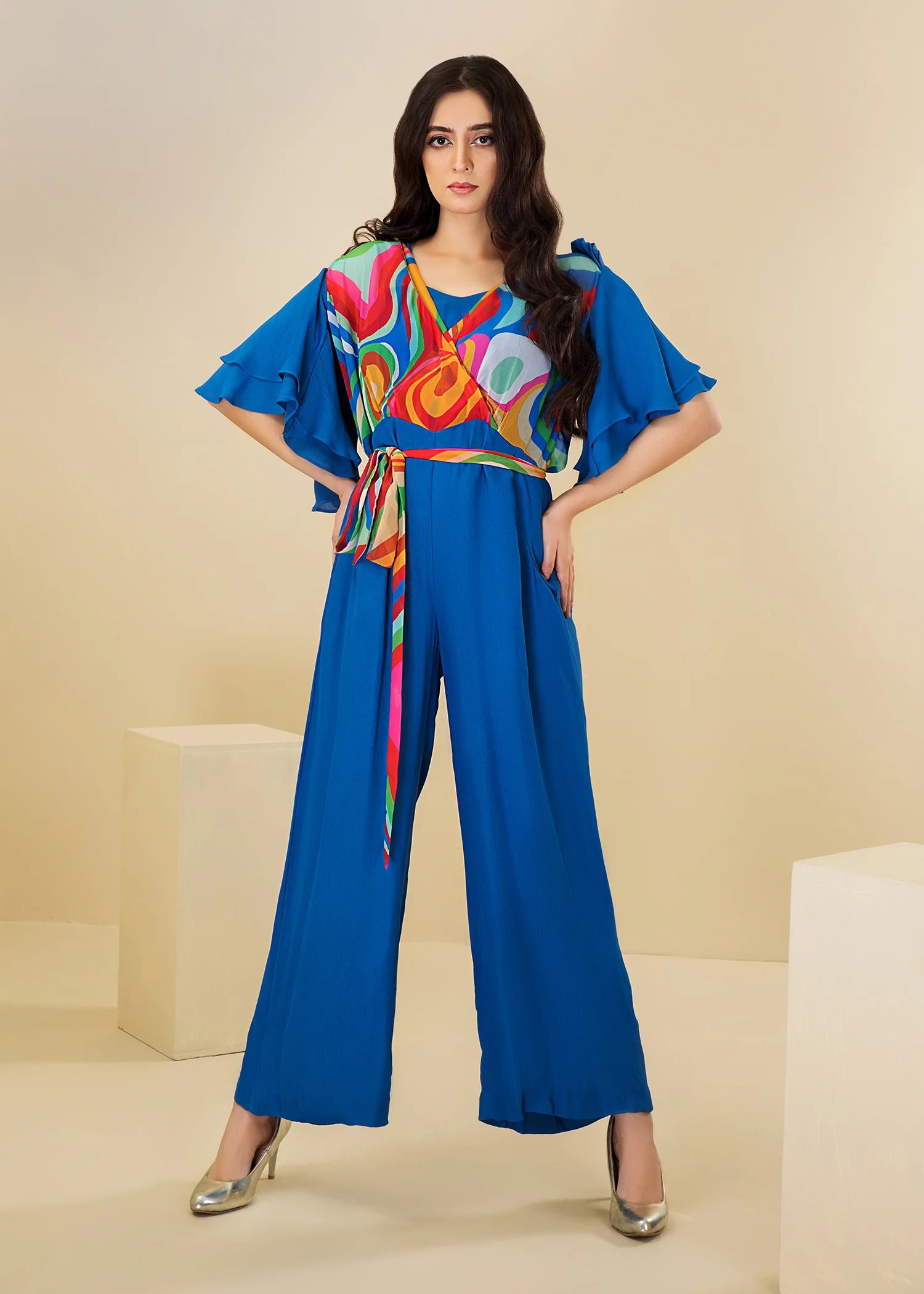 R-02 - Electric Blue Jumpsuit