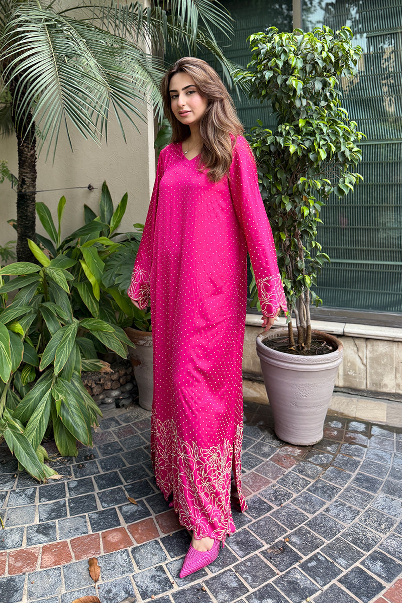 Elegant 2 piece kaftan dress in Pakistan latest kaftan designs pakistani by BuraqStore