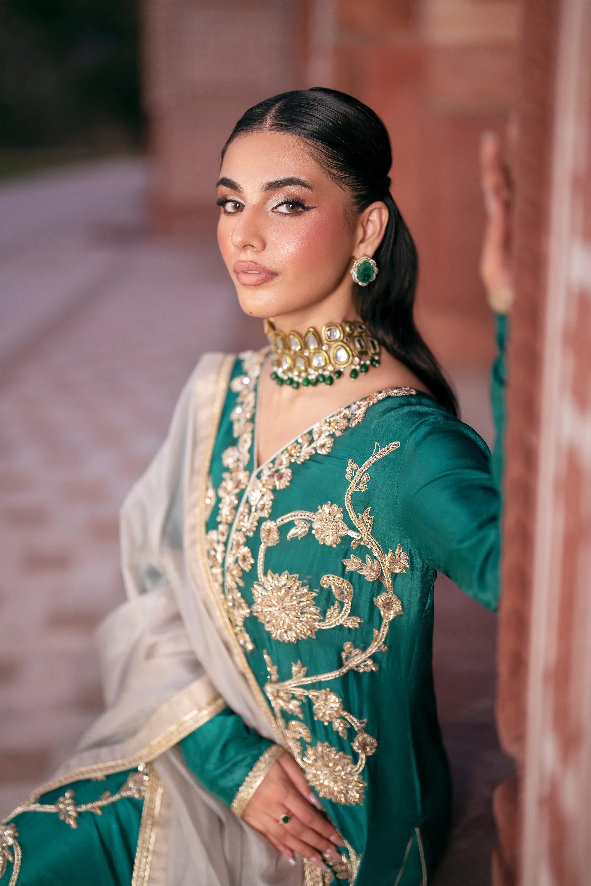 SF-268 Embroidered Pure Raw Silk 3Pcs