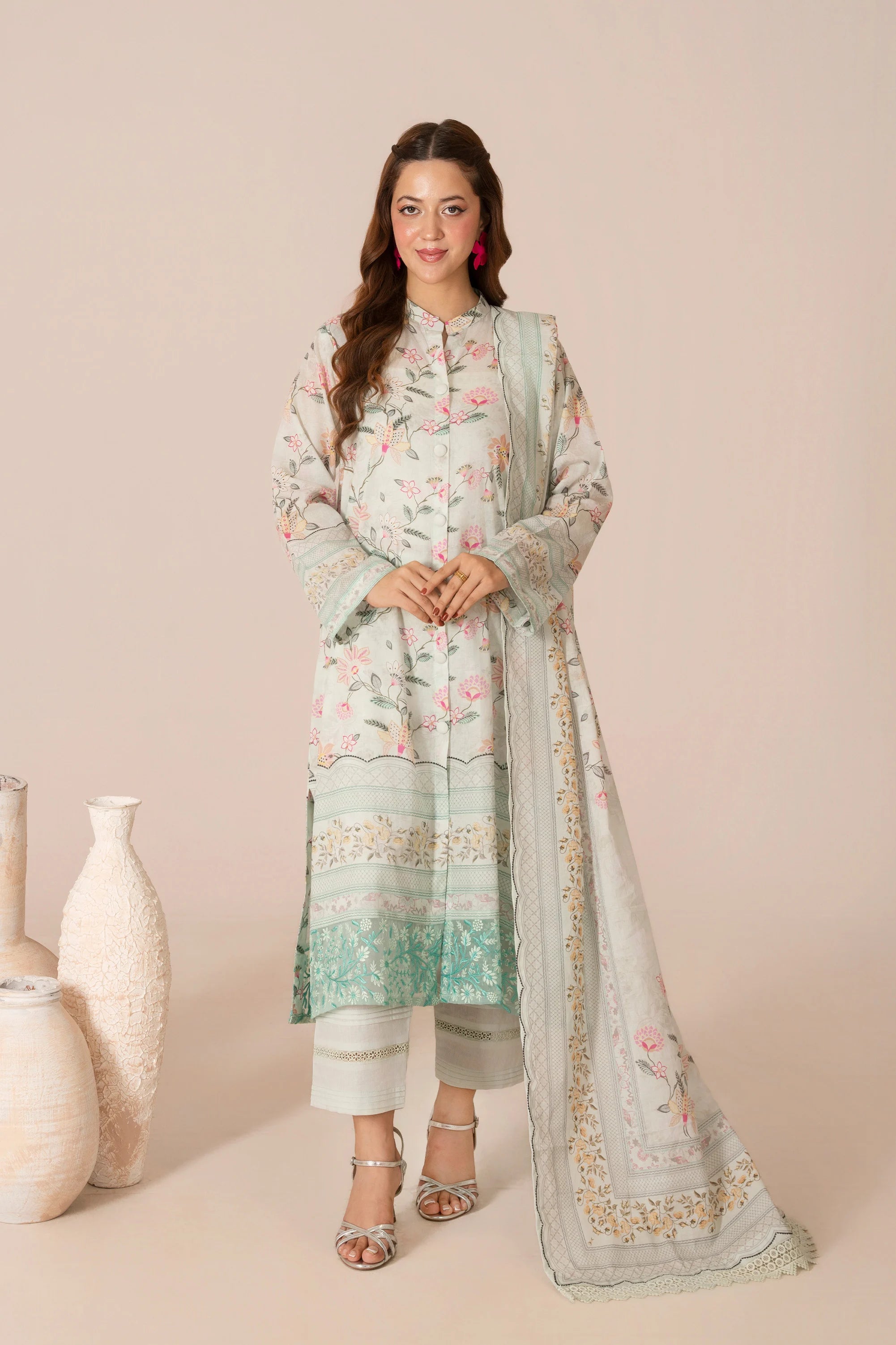 Printed Mystic Lawn Pret 3Pcs