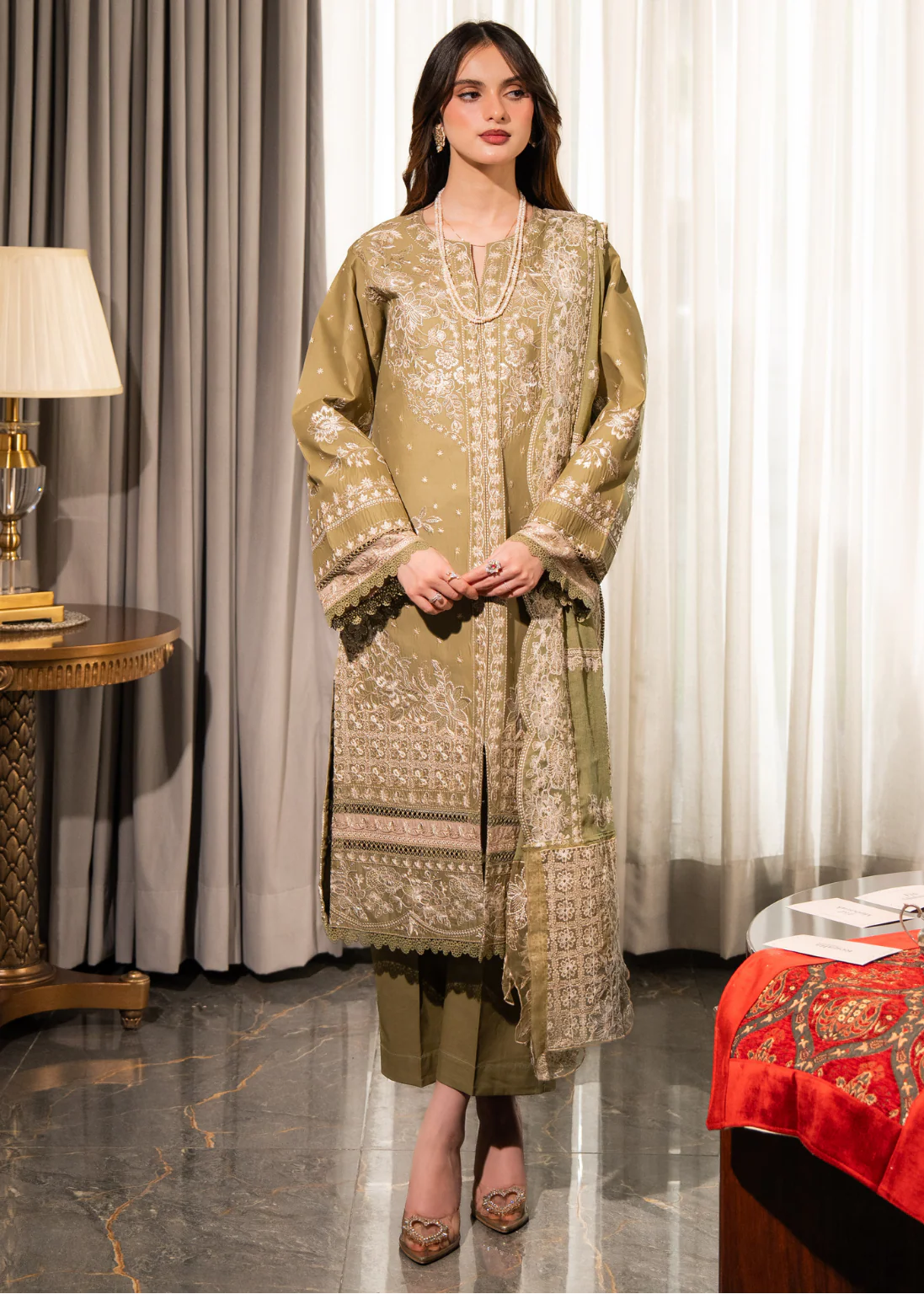 Ayaal - Embroidered Lawn 3-Piece Set