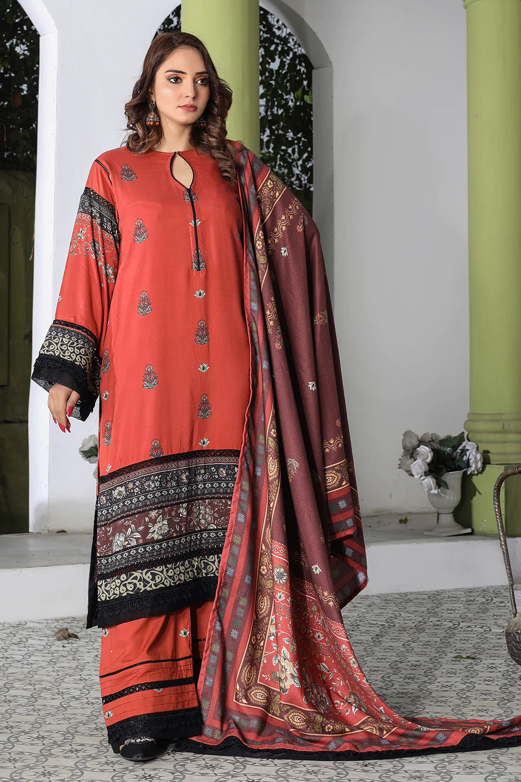 GULAB POSH KHADDAR UNSTITCHED 3 PCs