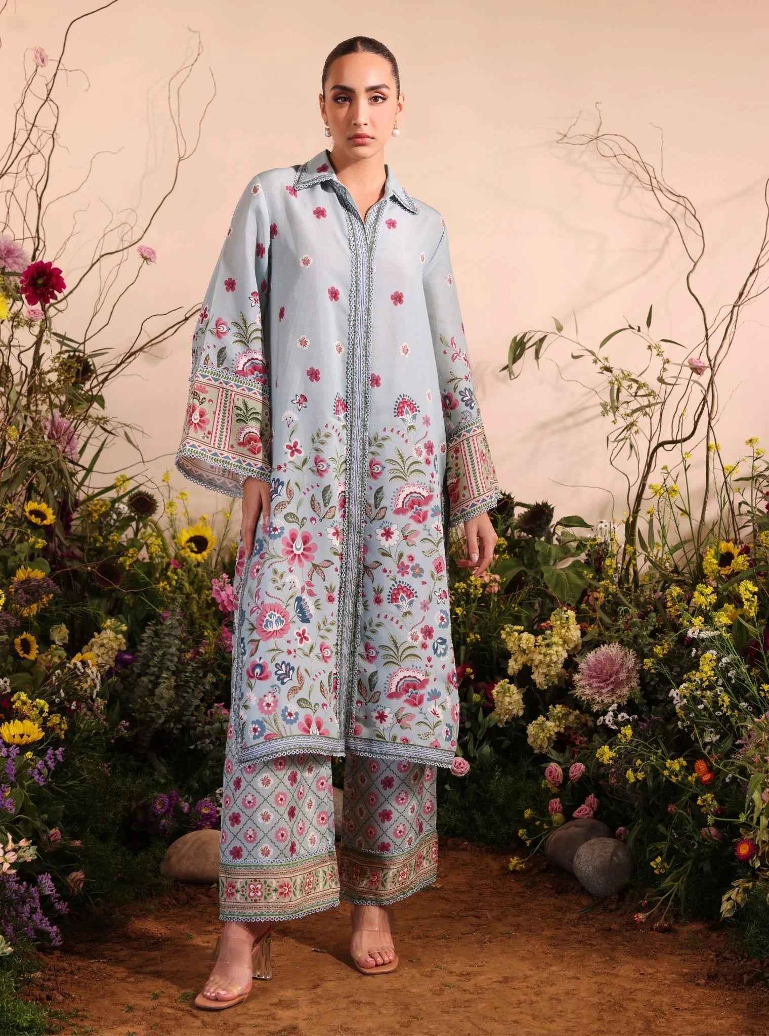 Cormac Lawn Silk Pret 2 PCs