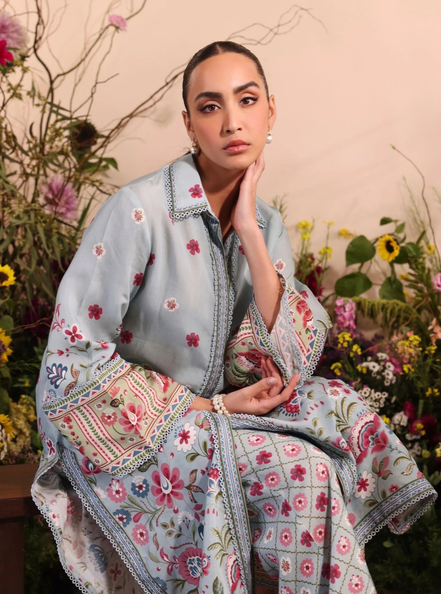 Cormac Lawn Silk Pret 2 PCs