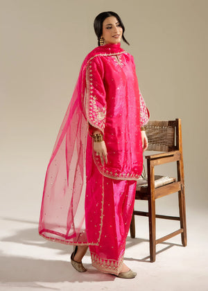 stylish woman in pink outfit set buraqstore