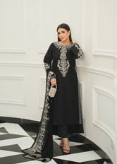 Midnight Bow Pure Korean Silk 3-Piece Pret