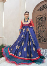 Peacock Gown Chiffon Pret 2 pcs