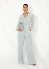 Girl wearing Buraq Store girls jumpsuit Stardust design